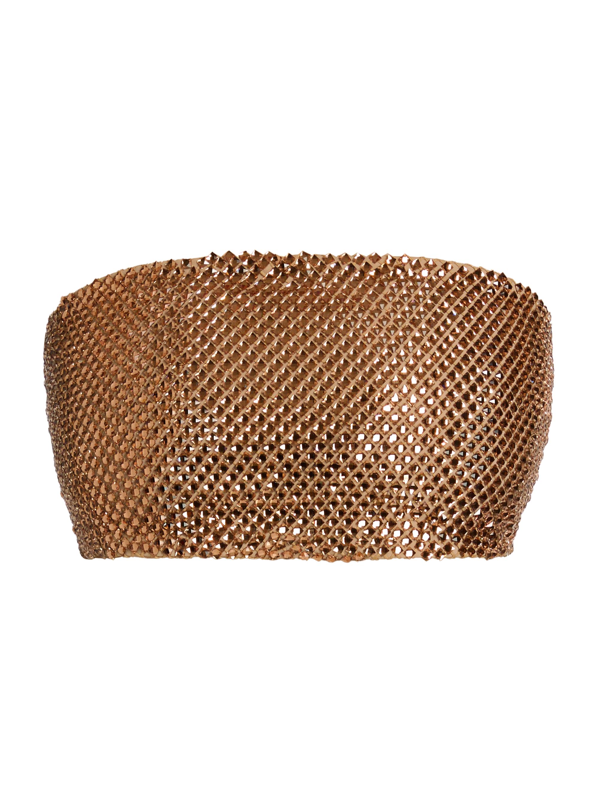 Mariandree Gaitan Women's Elise Crystal Bandeau - Brown