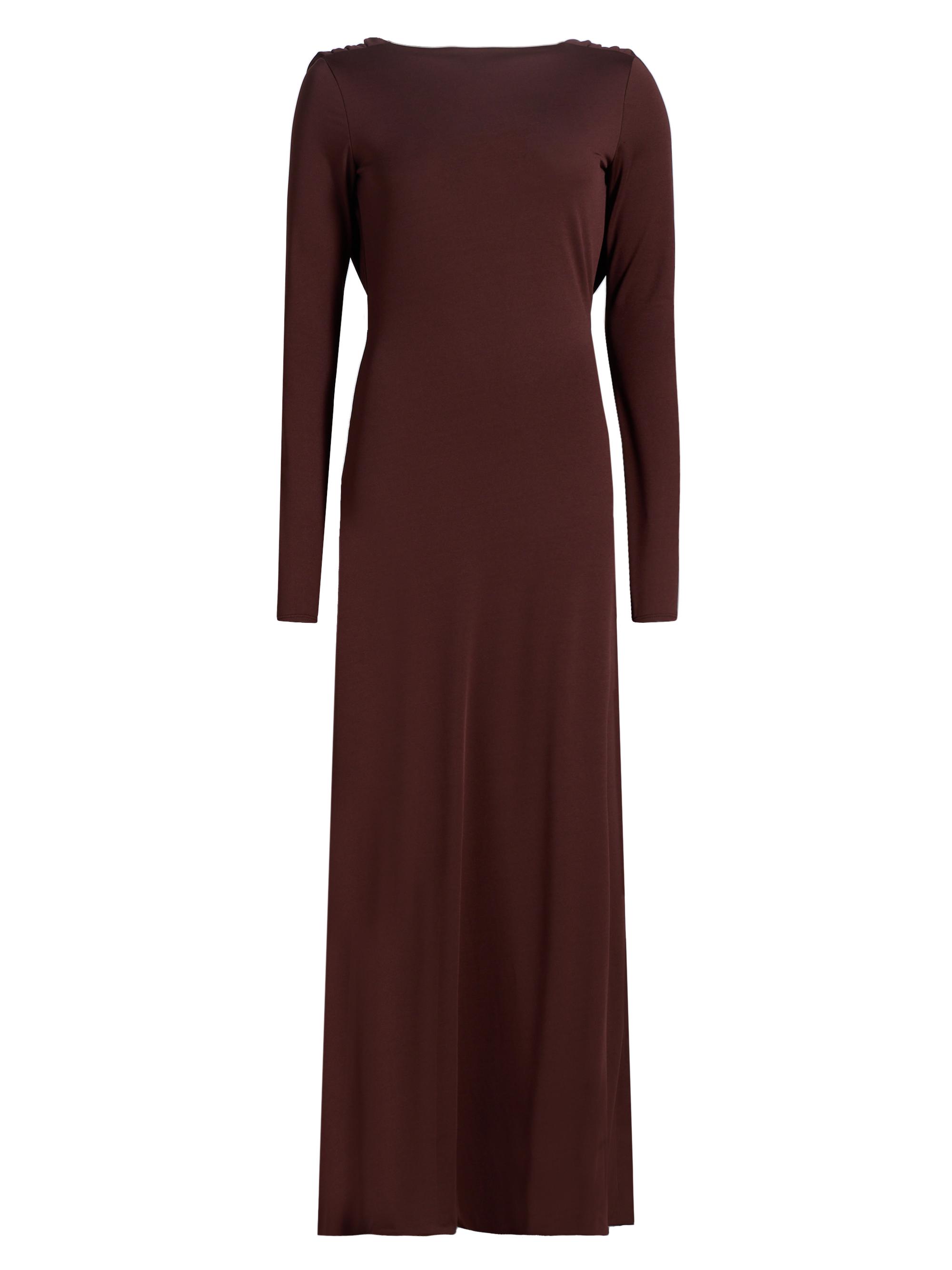 Mariandree Gaitan Women's Naomi Boatneck Maxi Dress - Brown