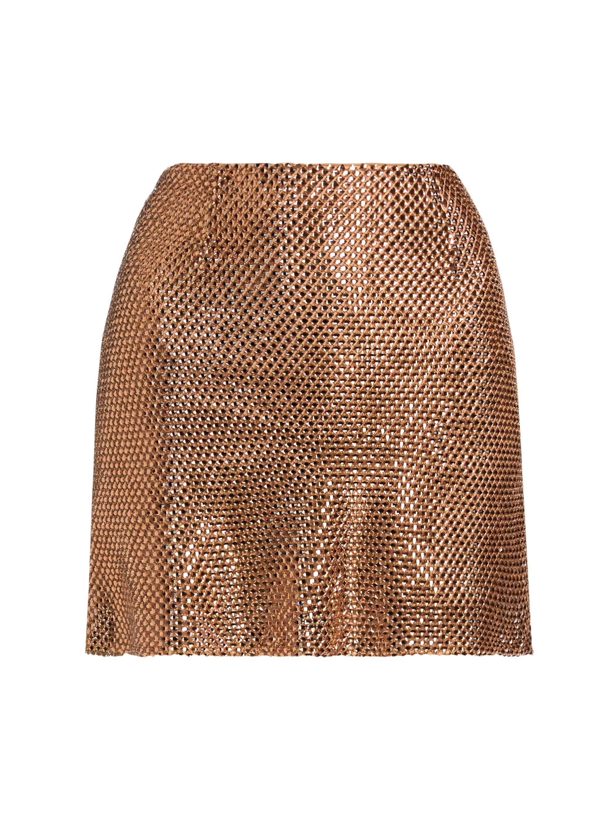Mariandree Gaitan Women's Annabelle Embellished Miniskirt - Gold