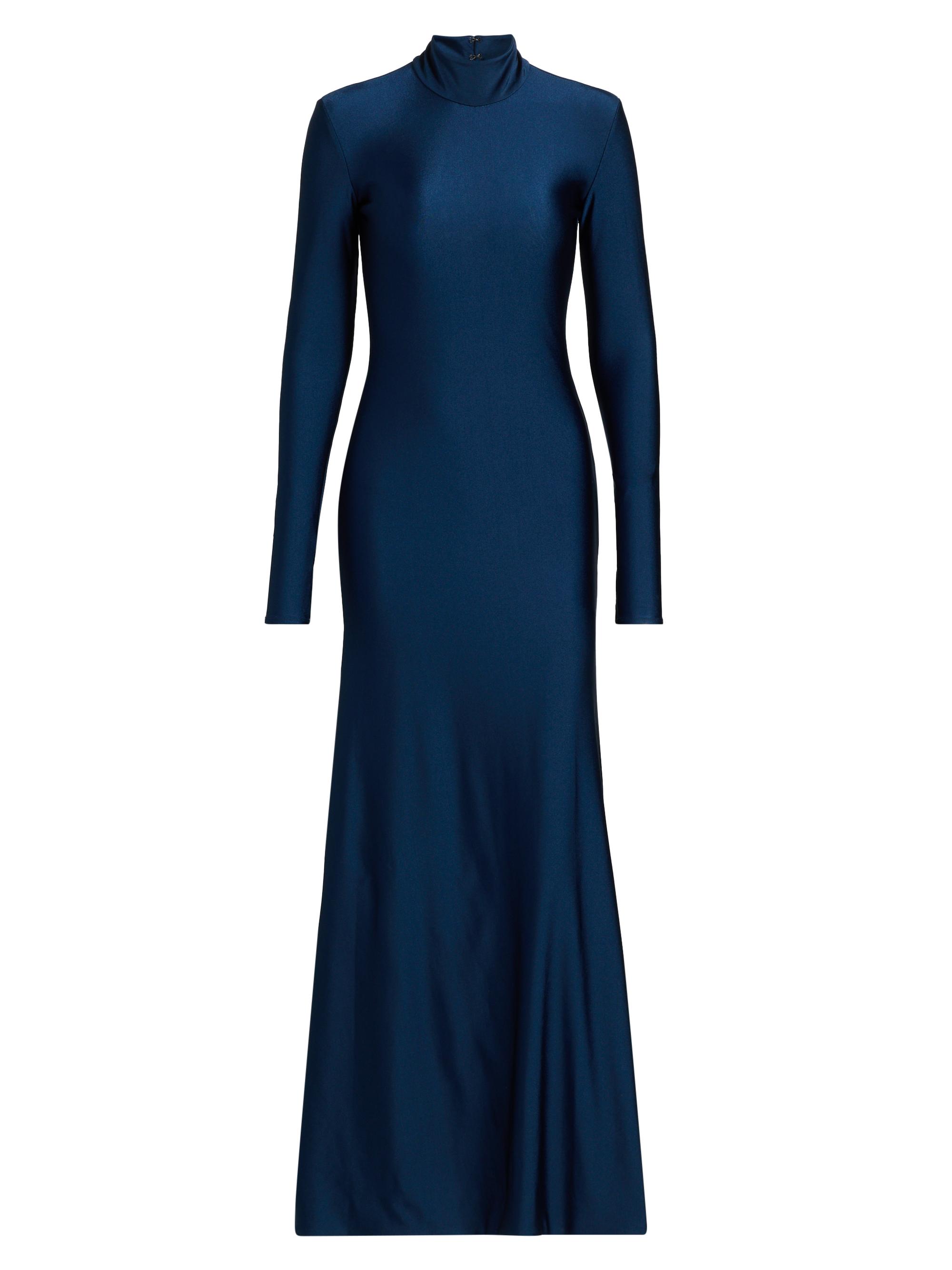 Mariandree Gaitan Women's Identity Mariel Turtleneck Maxi Dress - Navy