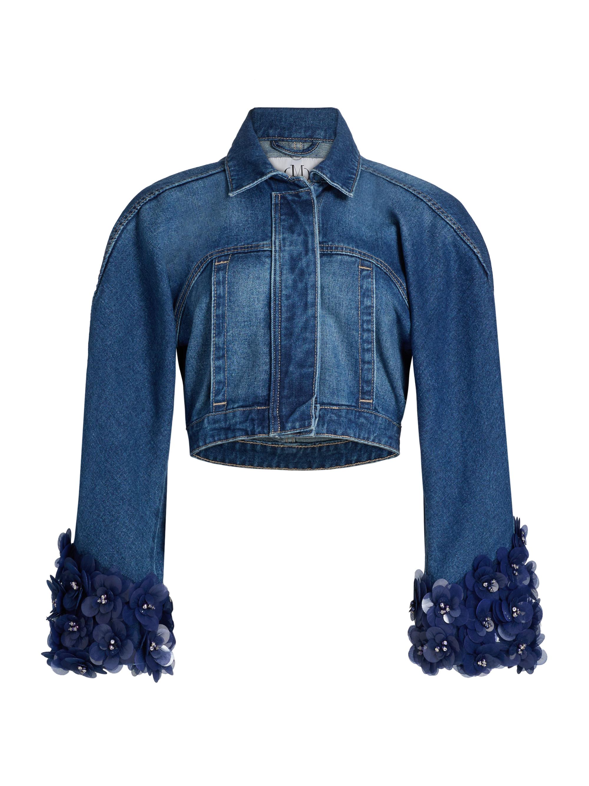 Mariandree Gaitan Women's Identity Kathya Embellished Denim Jacket - Denim