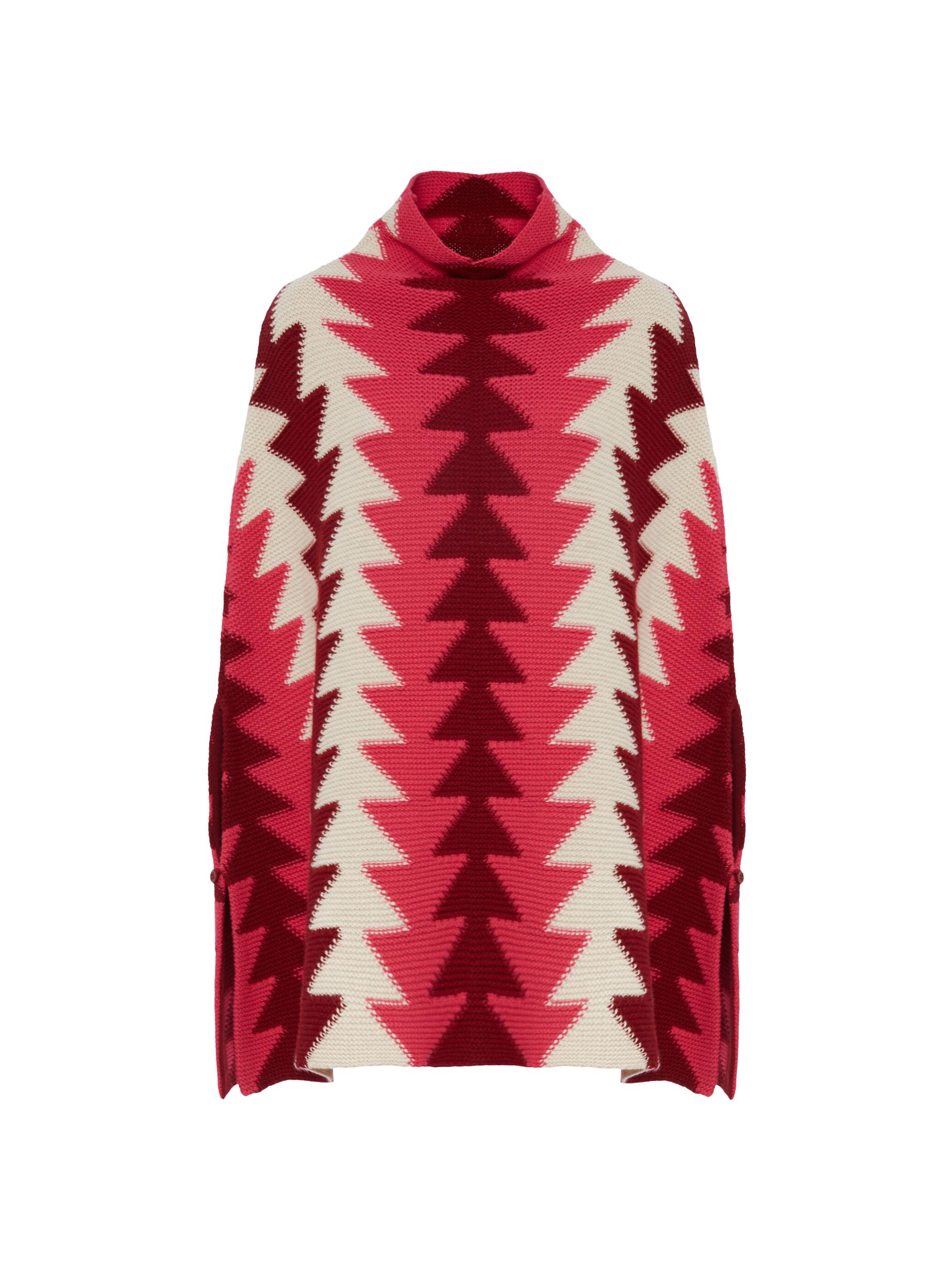 La DoubleJ Women's Trine Cape - Multicolor Bordeaux