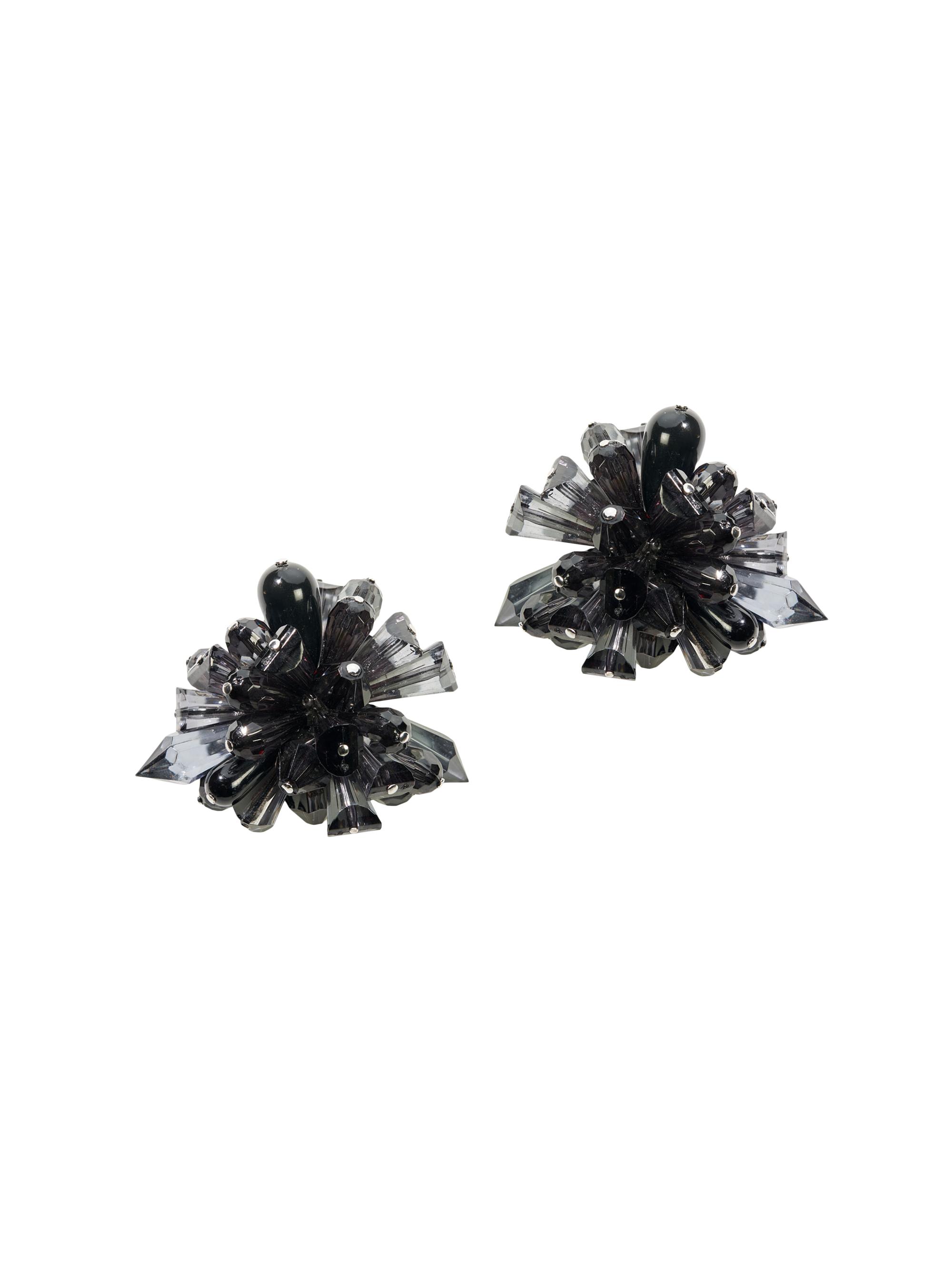 Carolina Herrera Women's Cluster Faux Crystal Earrings - Black
