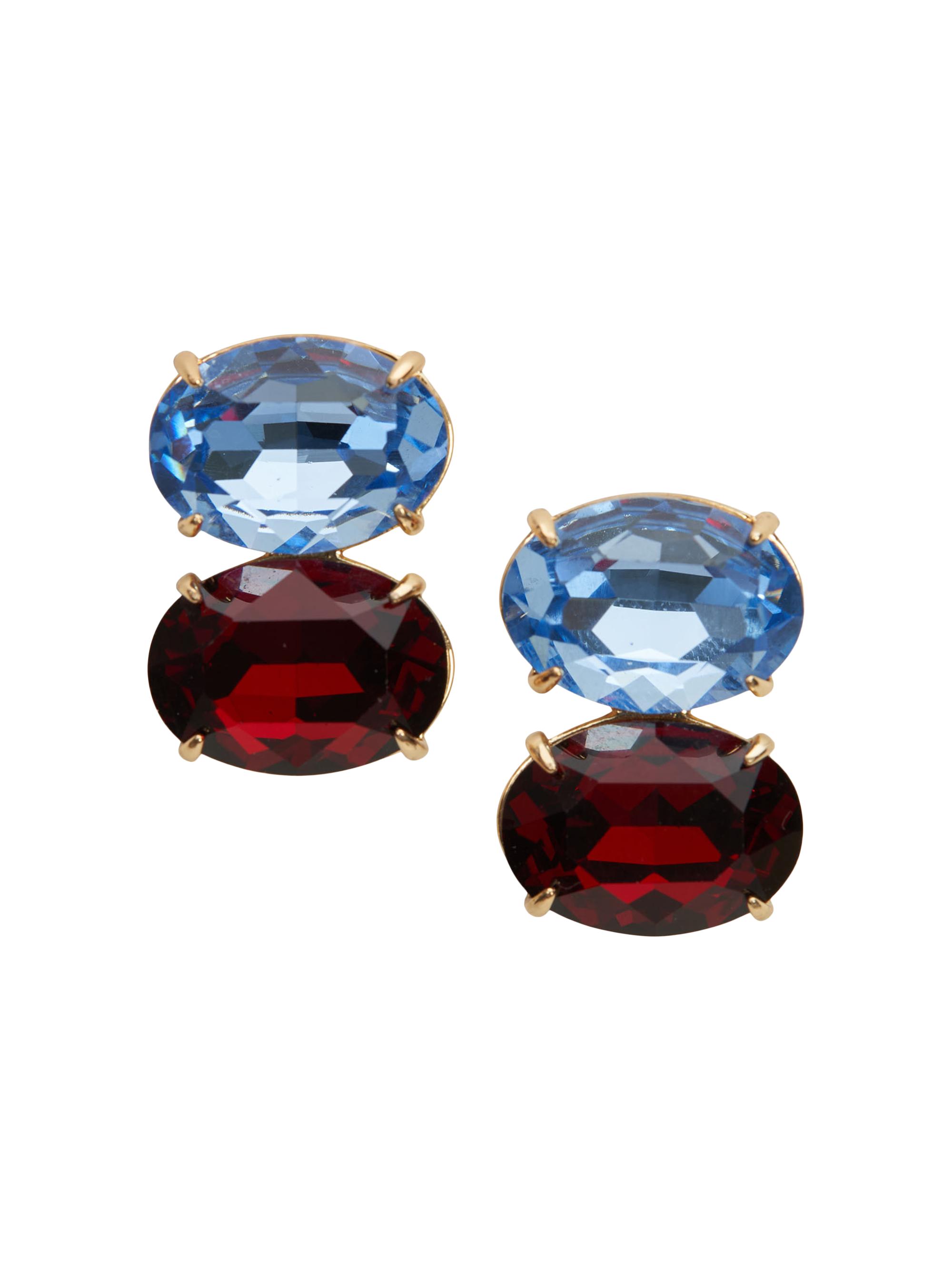 Carolina Herrera Women's Scramble Drop Faux Crystal Earrings - Cornflower Multi