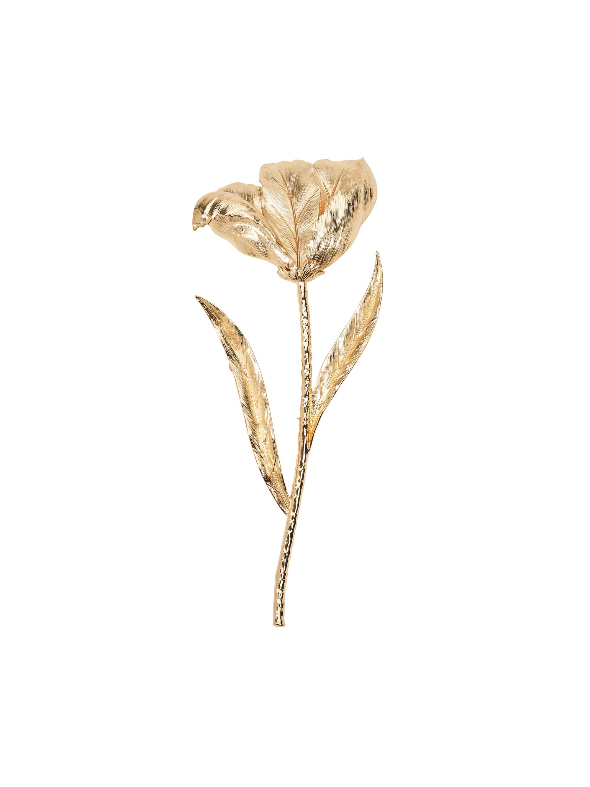 Carolina Herrera Women's Tulip Goldtone Brooch - Gold