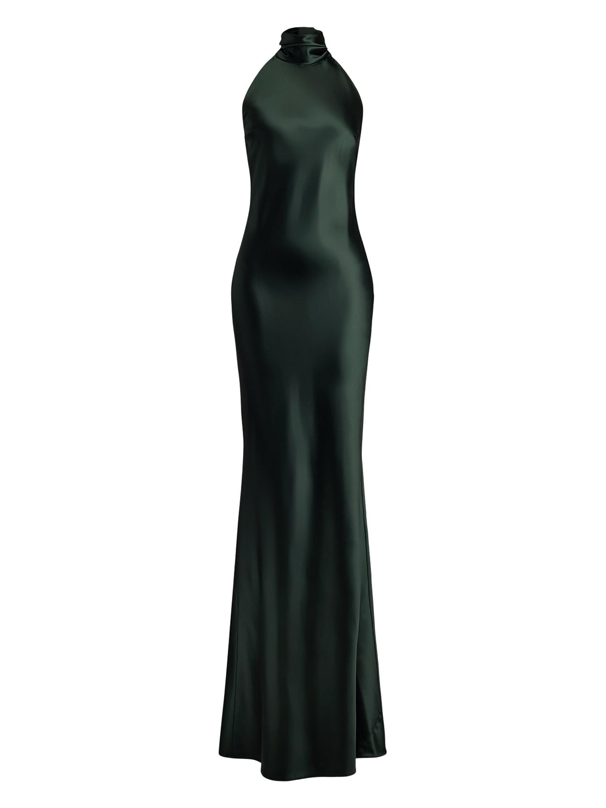 Ralph Lauren Collection Chilton Satin Halter Gown | Saks Fifth Avenue