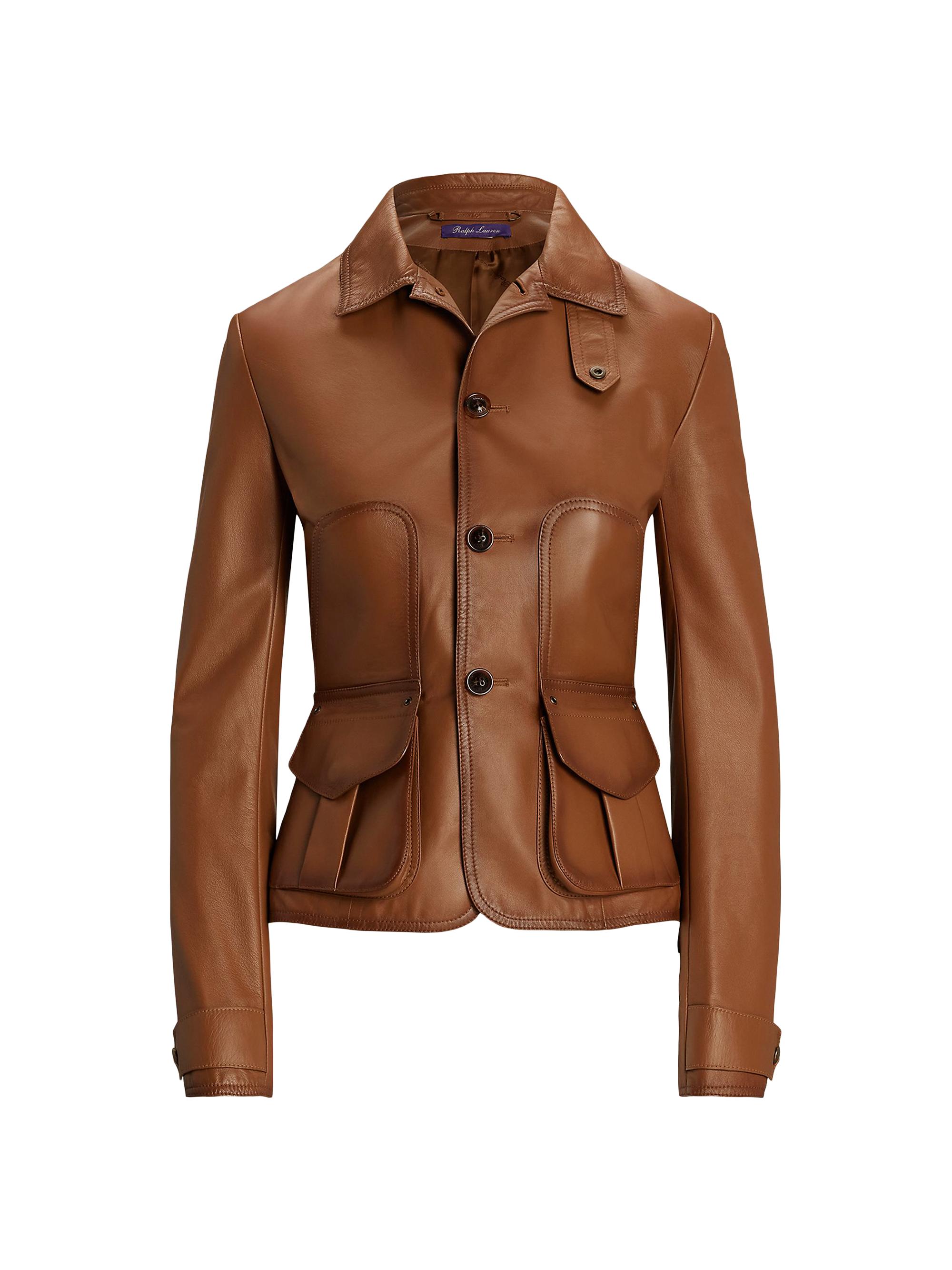 Ralph Lauren Collection Naylor Burnished Leather Jacket | Saks