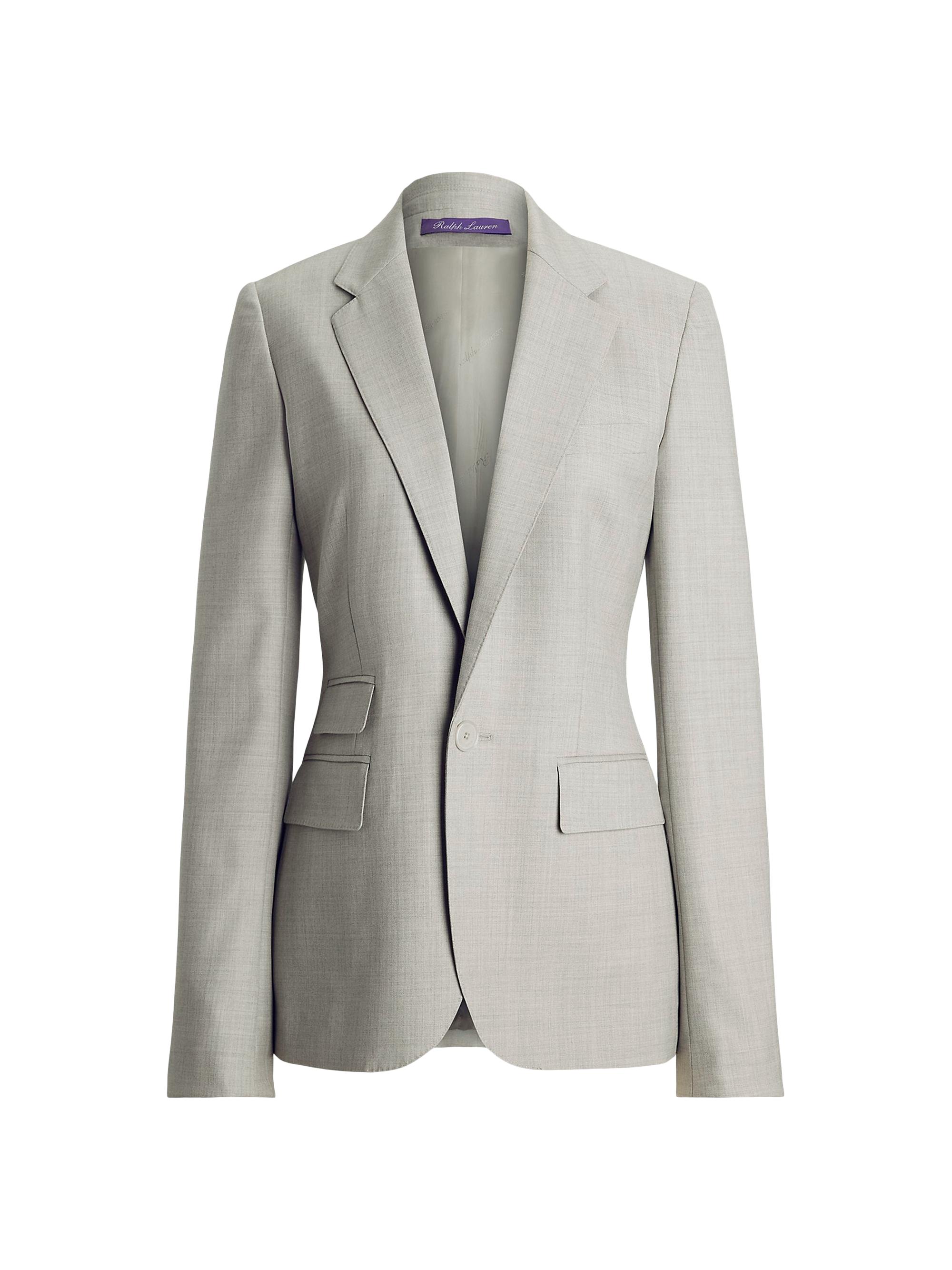 Ralph Lauren Collection Women's Parker Wool Jacket - Grey Multi