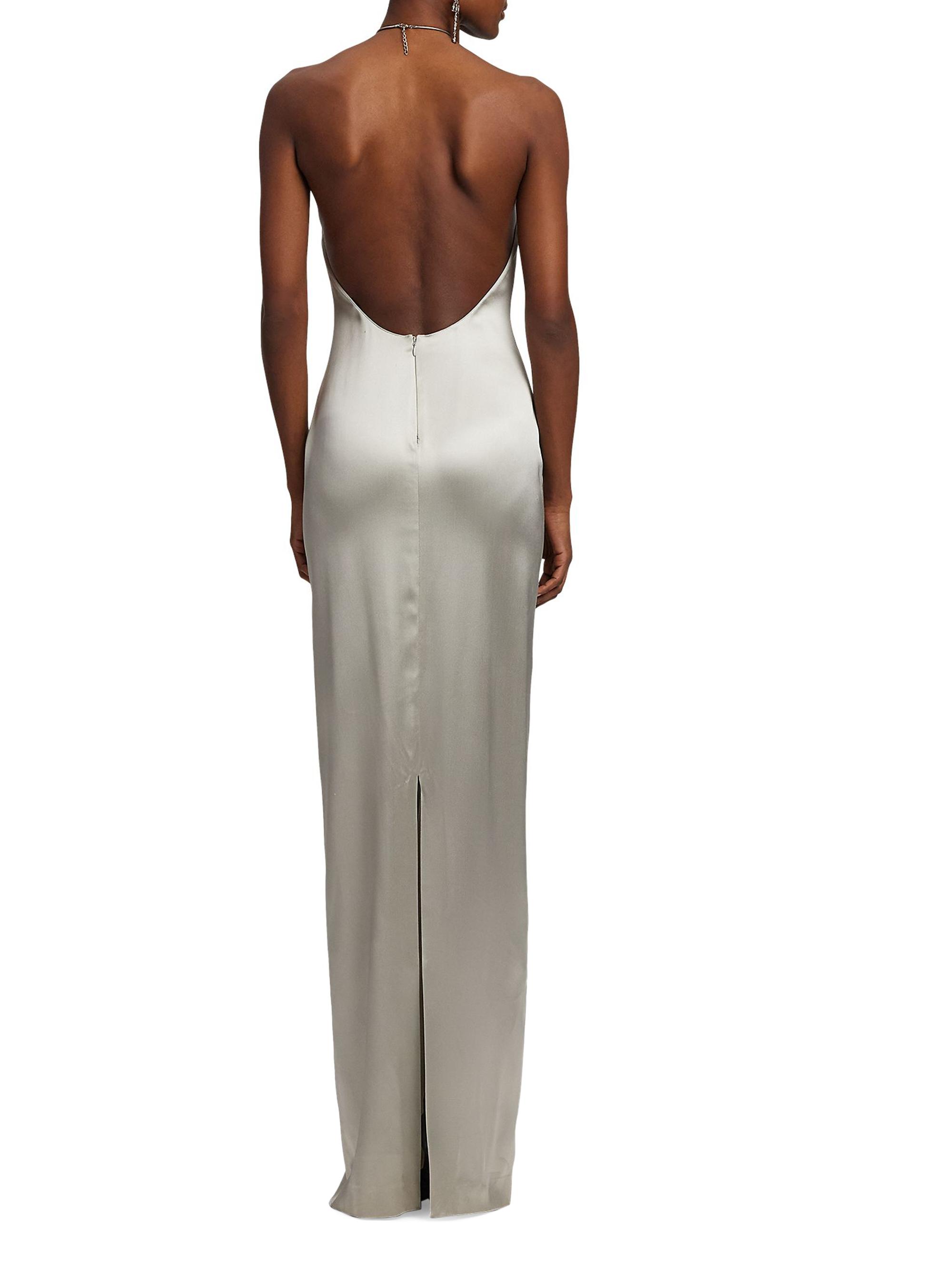 Ralph Lauren Collection Corra Halterneck Stretch Satin Gown | Saks Fifth  Avenue