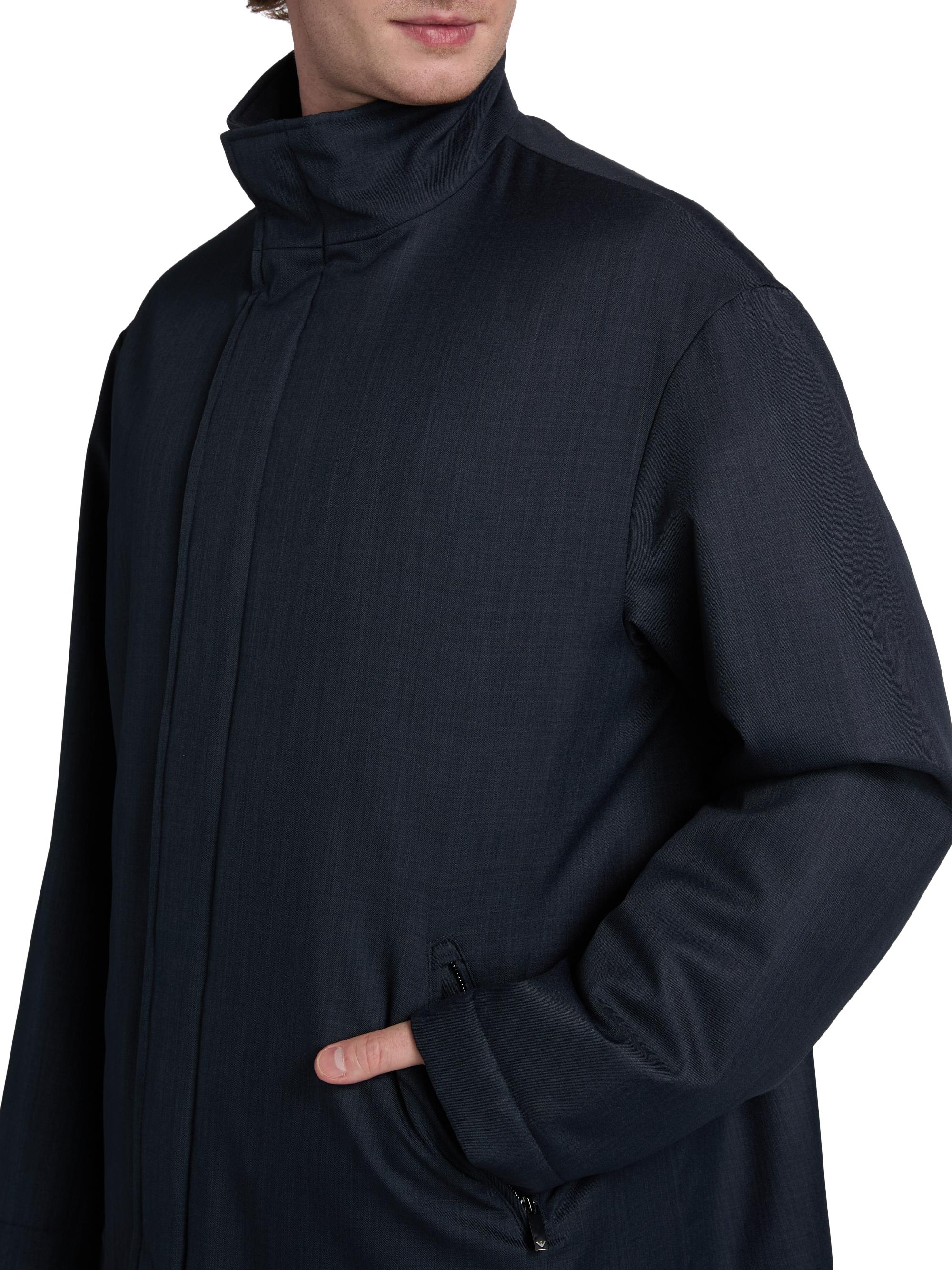 Emporio Armani Caban Stand Collar Coat | Saks Fifth Avenue
