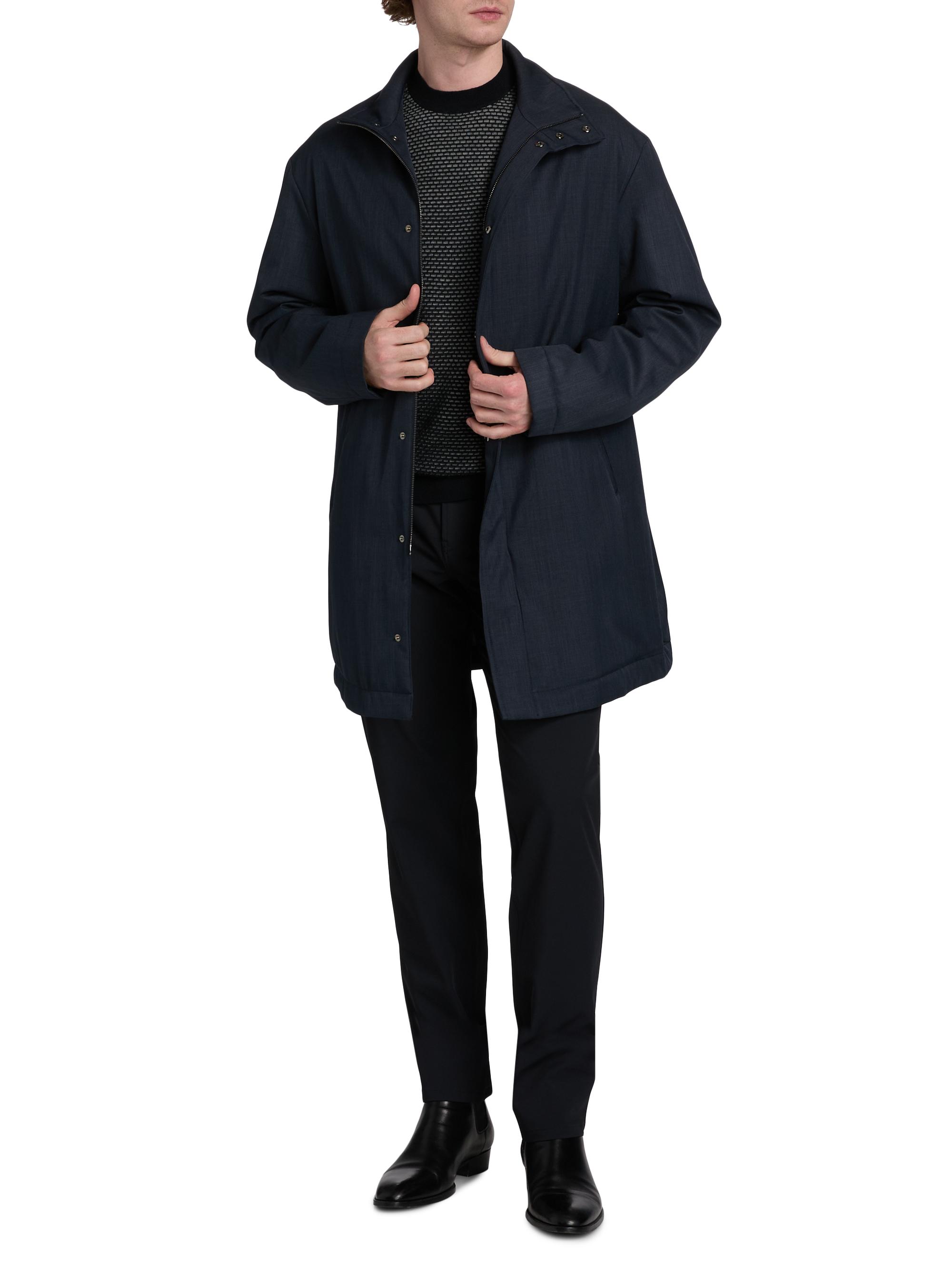 Emporio Armani Caban Stand Collar Coat | Saks Fifth Avenue