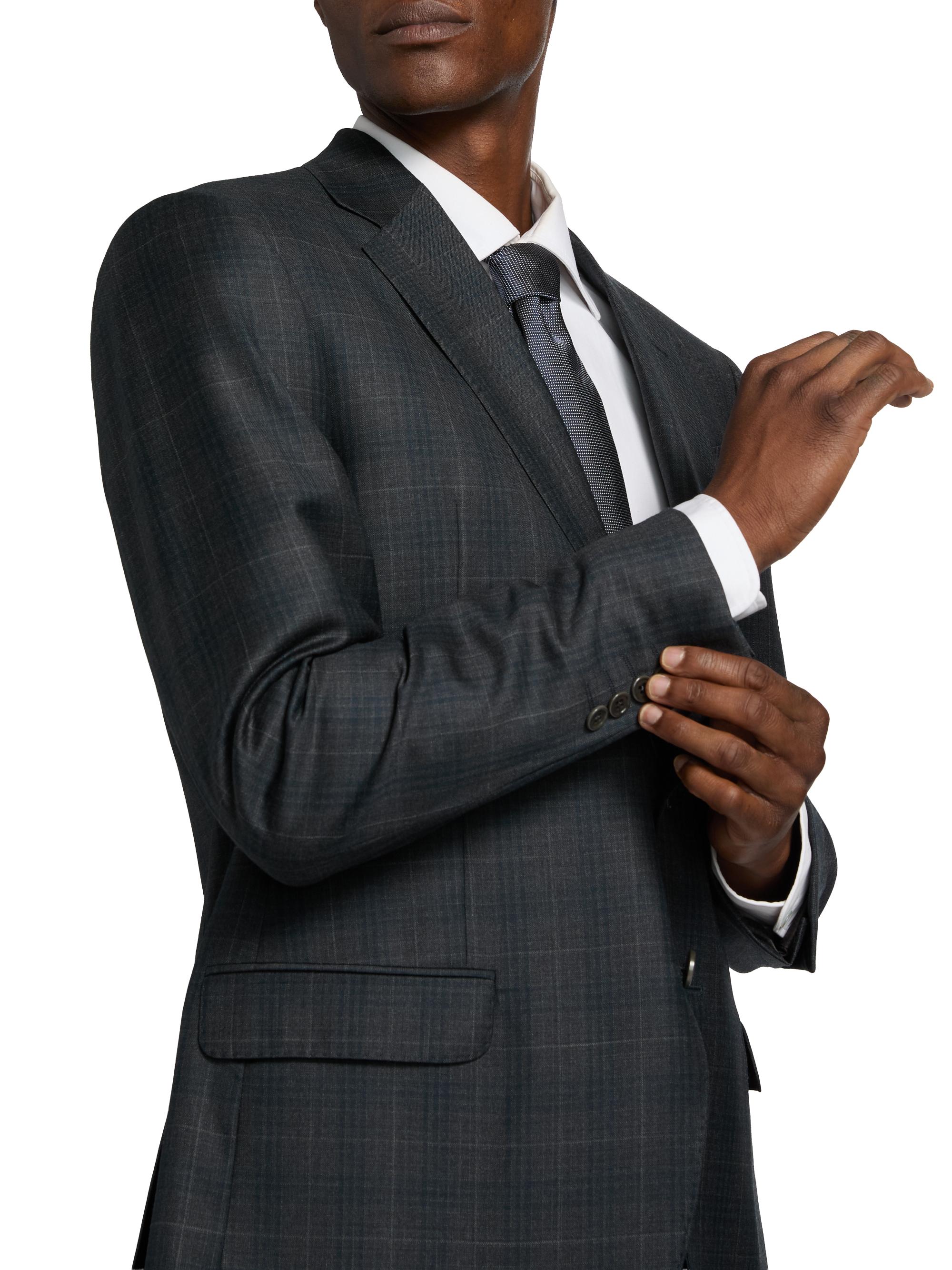 Emporio Armani Plaid Wool Single-Breasted Suit | Saks Fifth Avenue