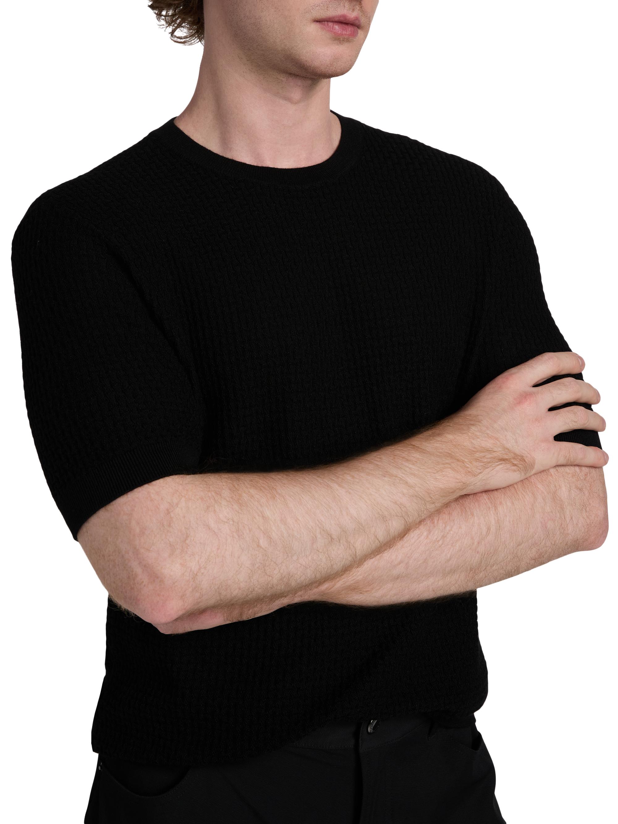 Emporio Armani Chain Stitch Wool T-Shirt | Saks Fifth Avenue