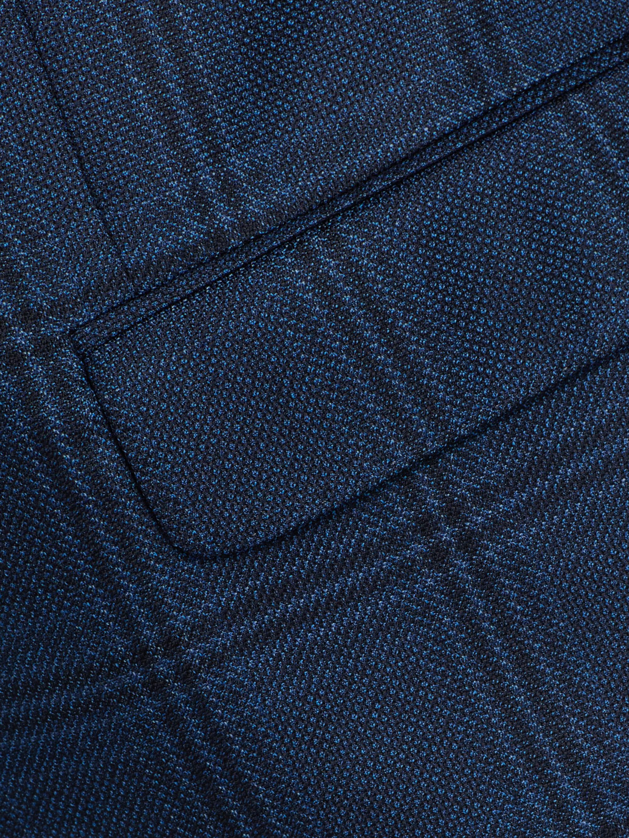 Emporio Armani Men's Plaid Wool Sport Coat - Navy | Thumbnail 7