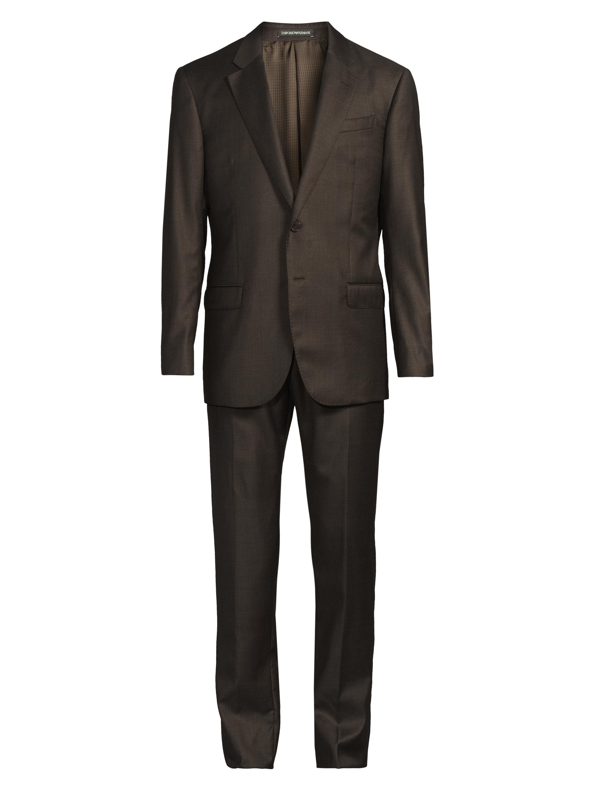 Emporio Armani Wool Single-Breasted Suit | Saks Fifth Avenue