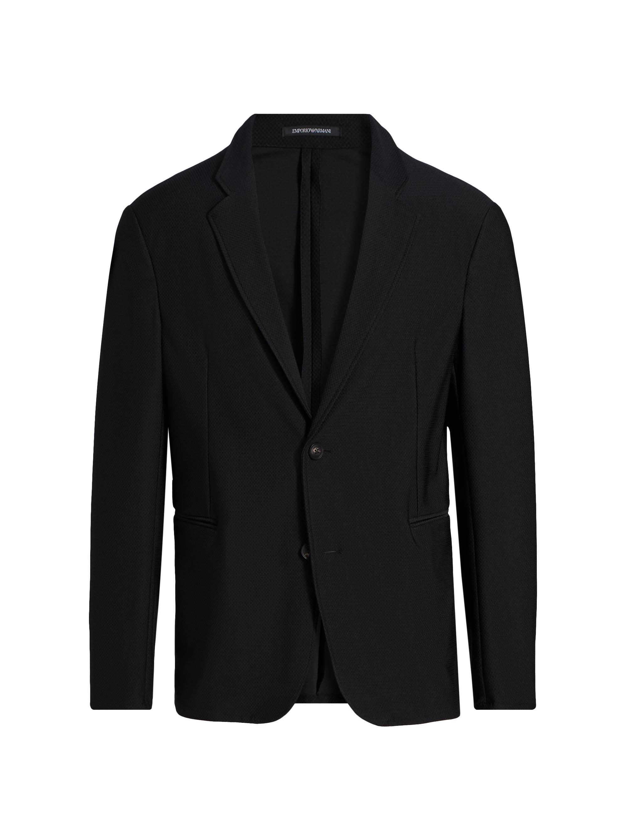 Emporio Armani Men's Rice Stitch Jacket - Black Beauty