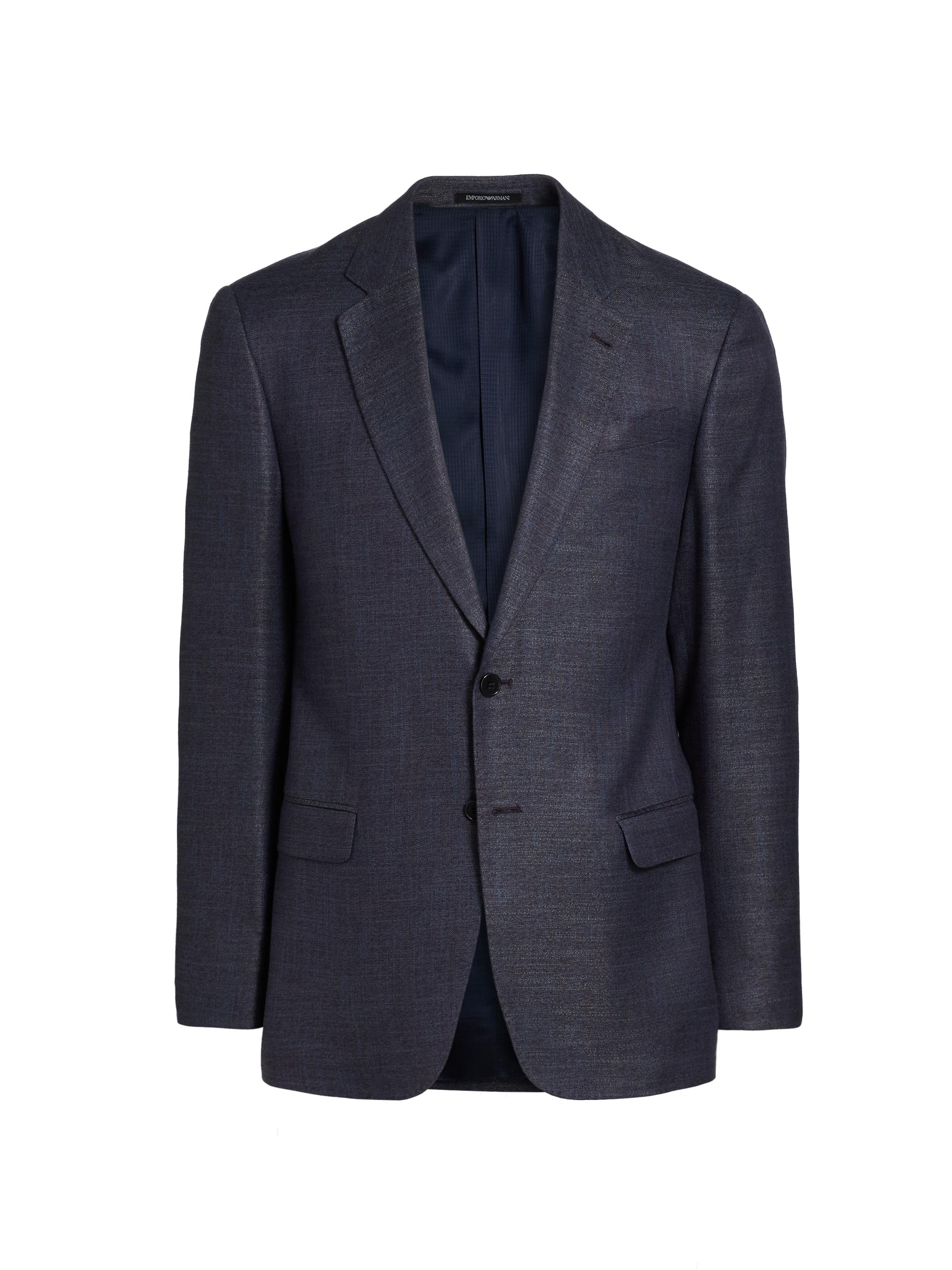 Emporio Armani Virgin Wool-Blend Blazer | Saks Fifth Avenue