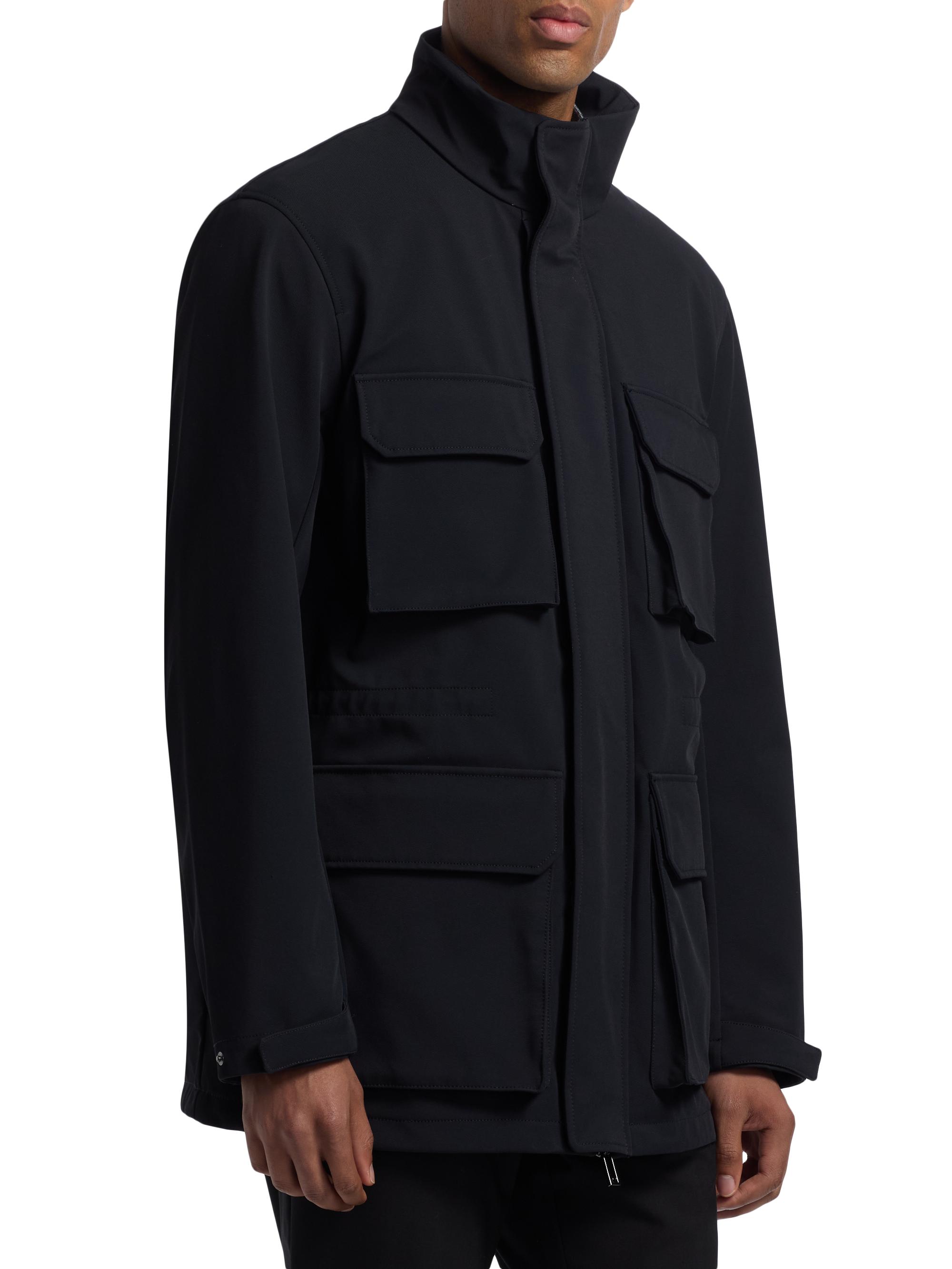 Emporio Armani Men's Nylon Parka Jacket - Blue Navy | Thumbnail 4