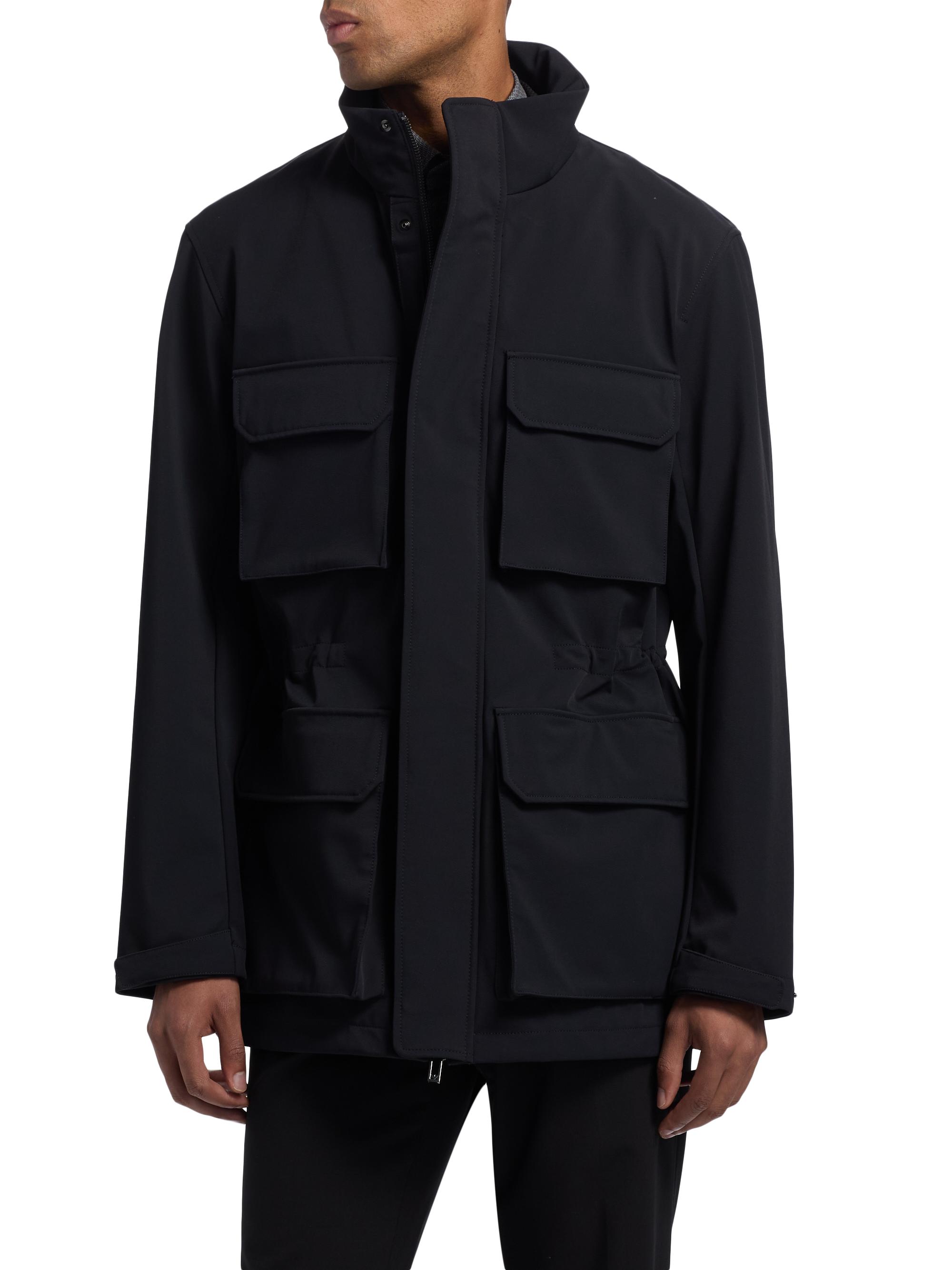 Emporio Armani Men's Nylon Parka Jacket - Blue Navy | Thumbnail 6