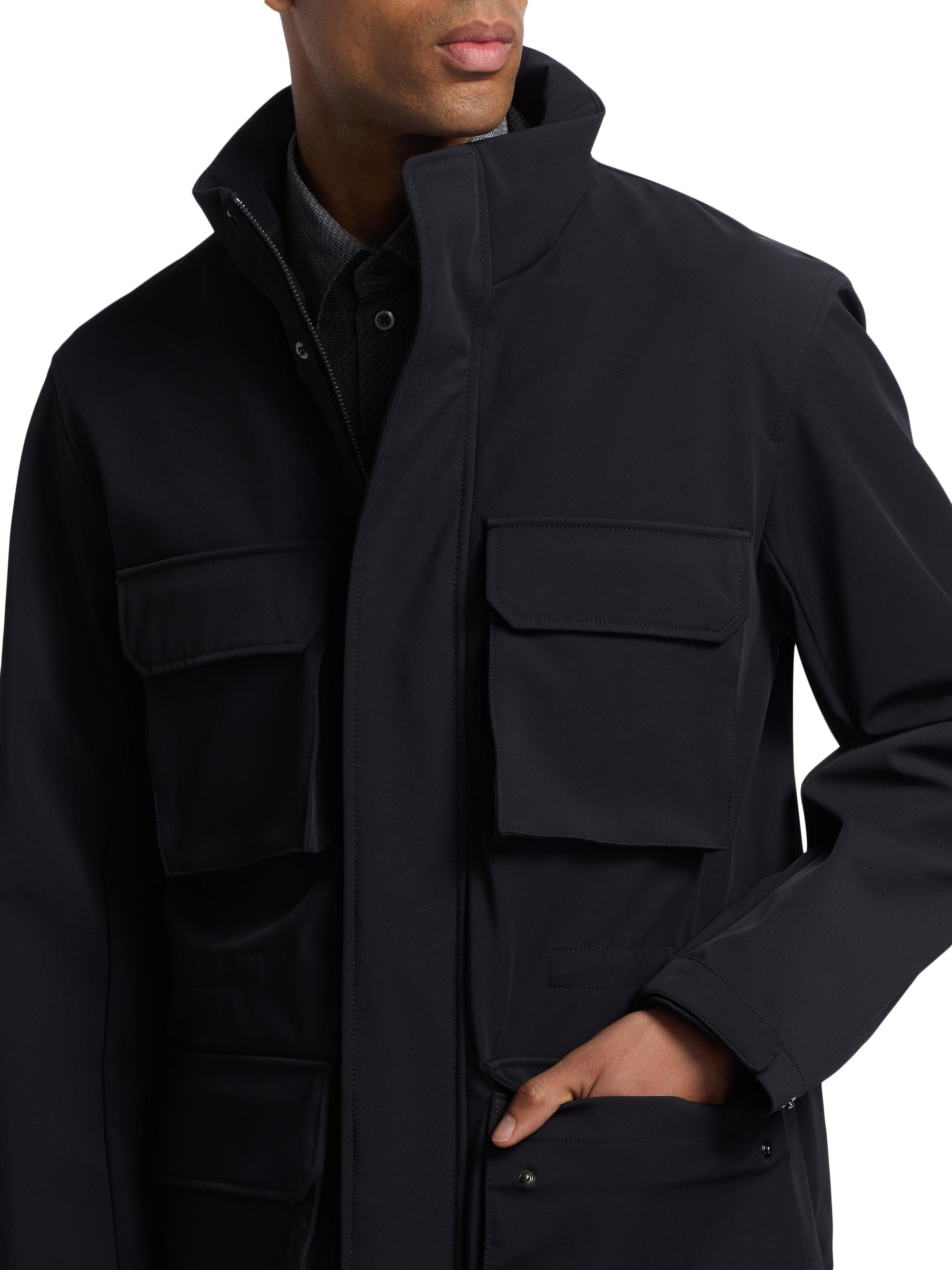Emporio Armani Men's Nylon Parka Jacket - Blue Navy | Thumbnail 7