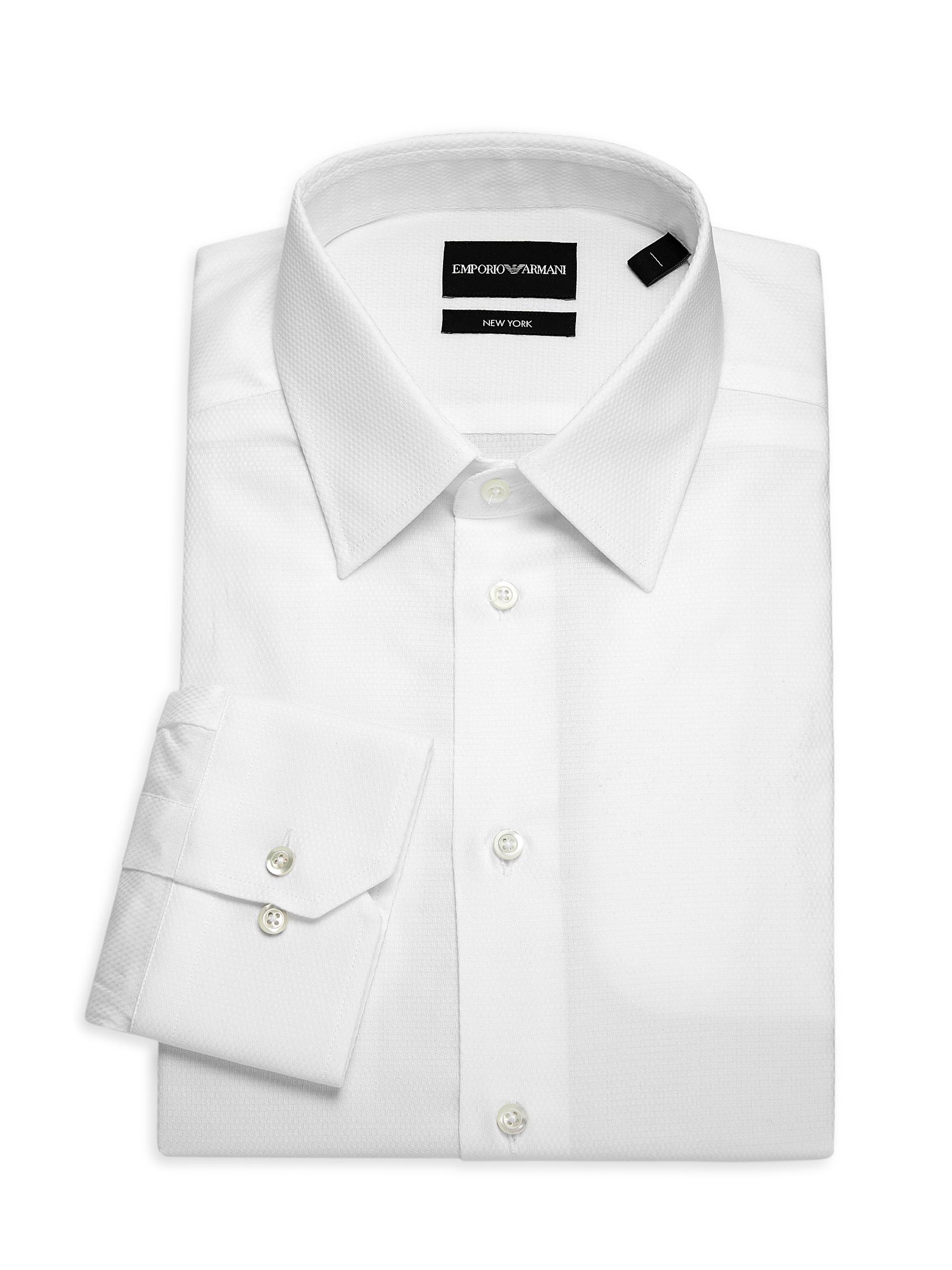 Men's Emporio Armani Designer Dress Shirts | Saks Fifth Avenue