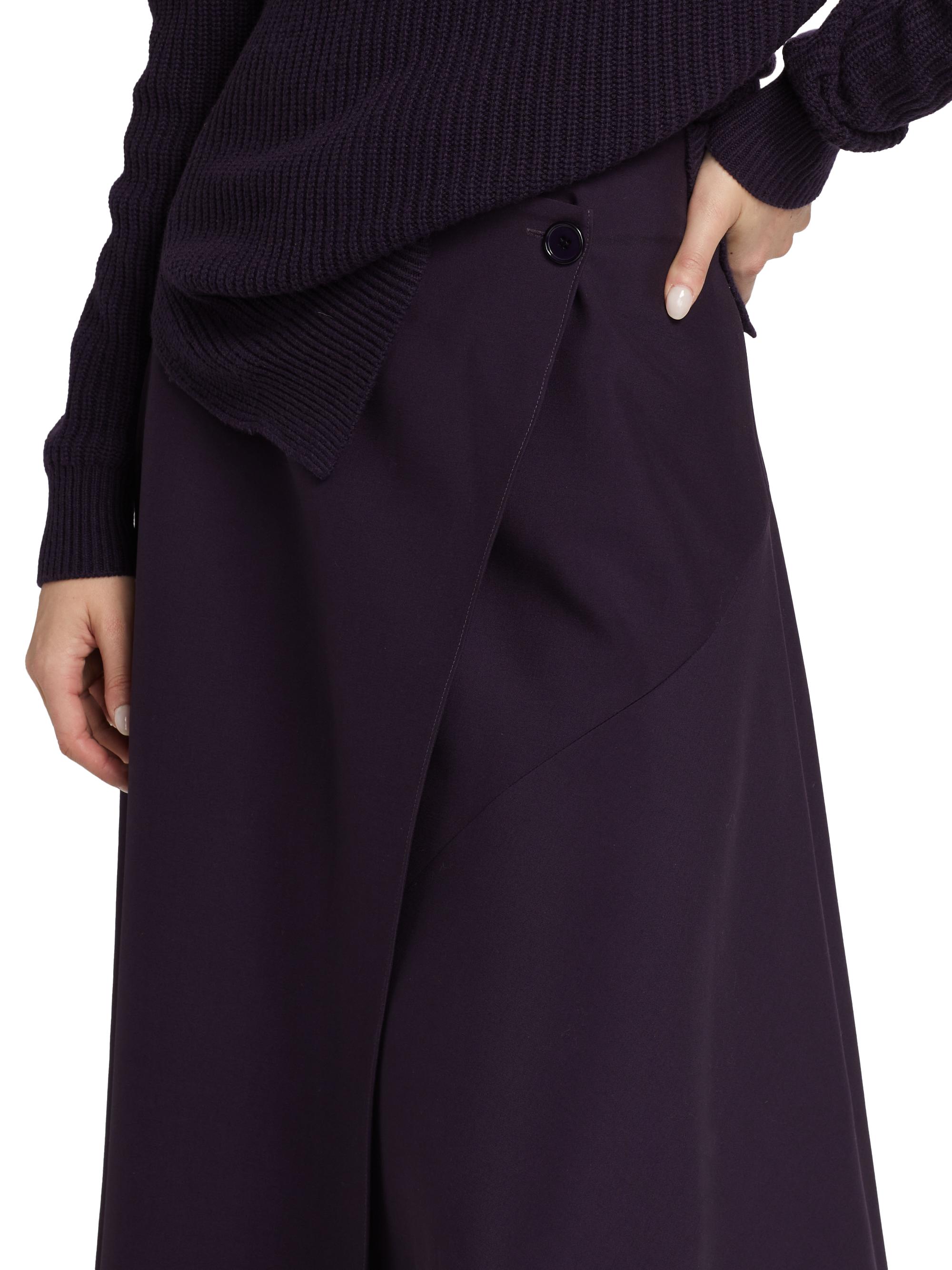 Michael Kors Collection Draped Wool Wrap Skirt | Saks Fifth Avenue