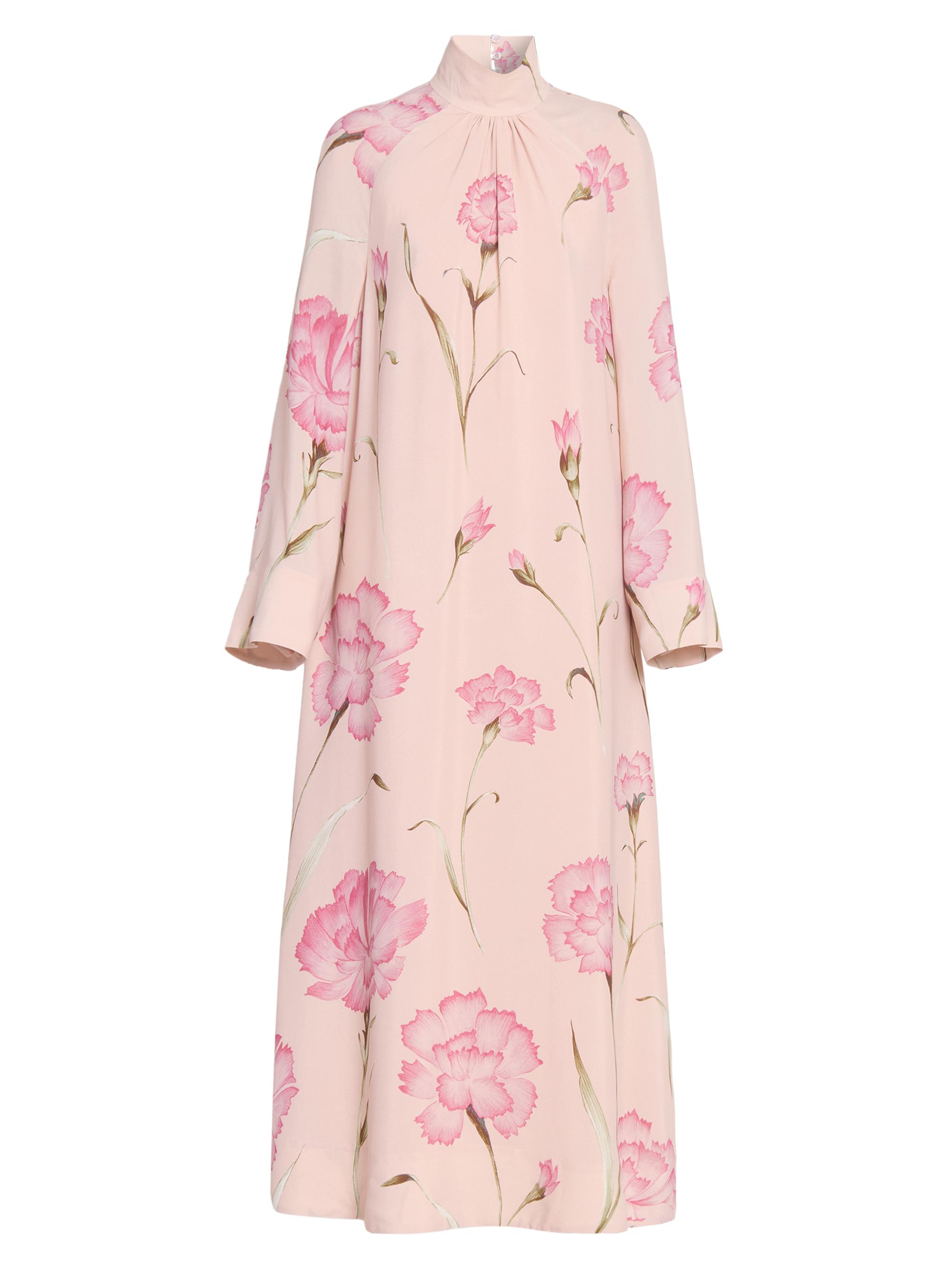 Giambattista Valli Women's Floral Oversized Long-Sleeve Maxi Dress - Rose