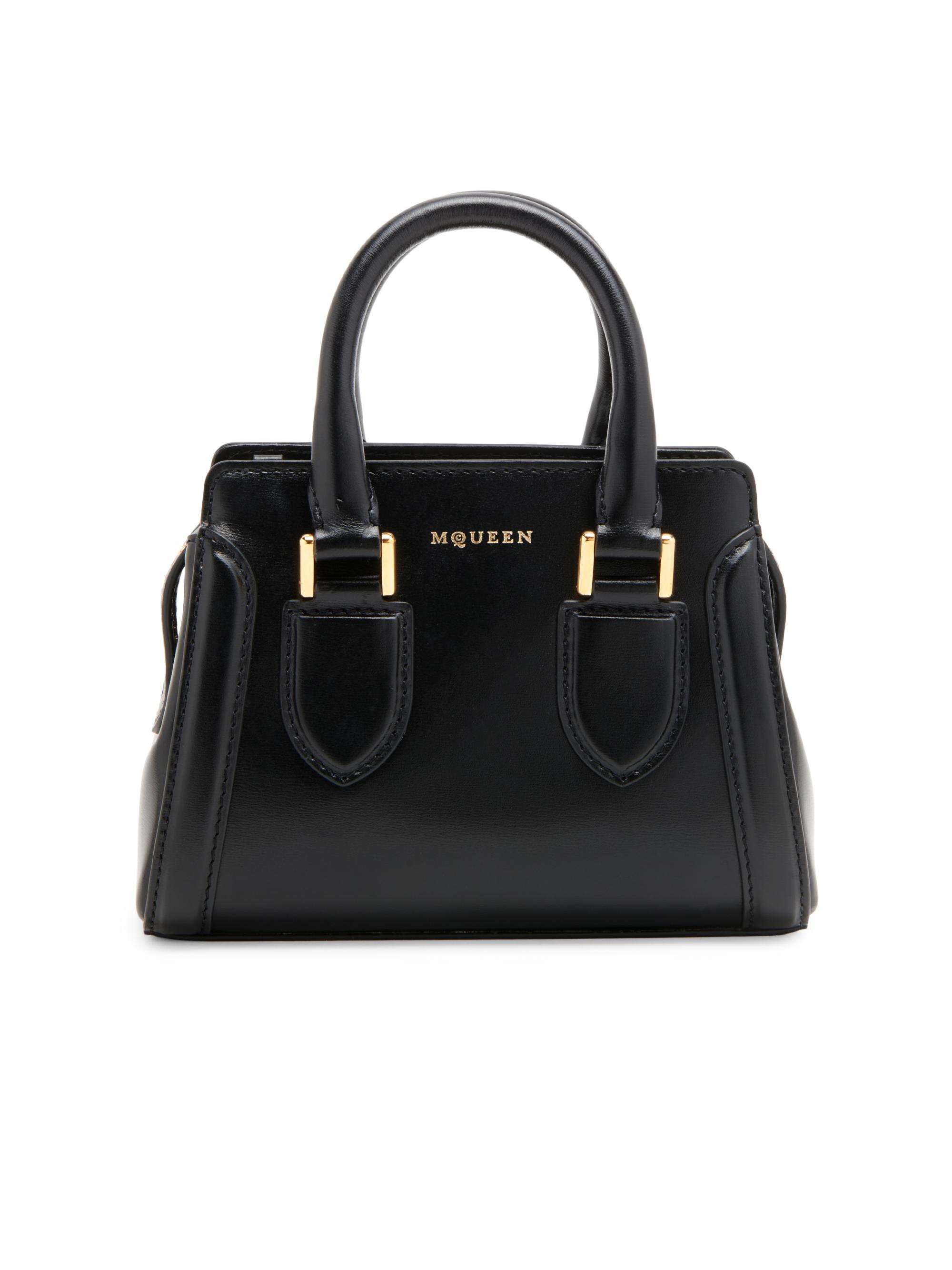 McQueen Women's Mini Birdee Leather Top Handle Bag - Rose Gold