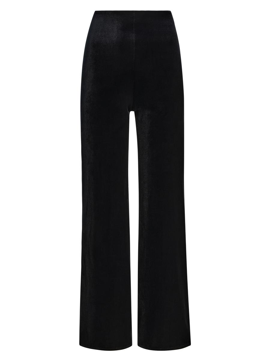 Commando Women's Velvet Wide-leg Pants In Black