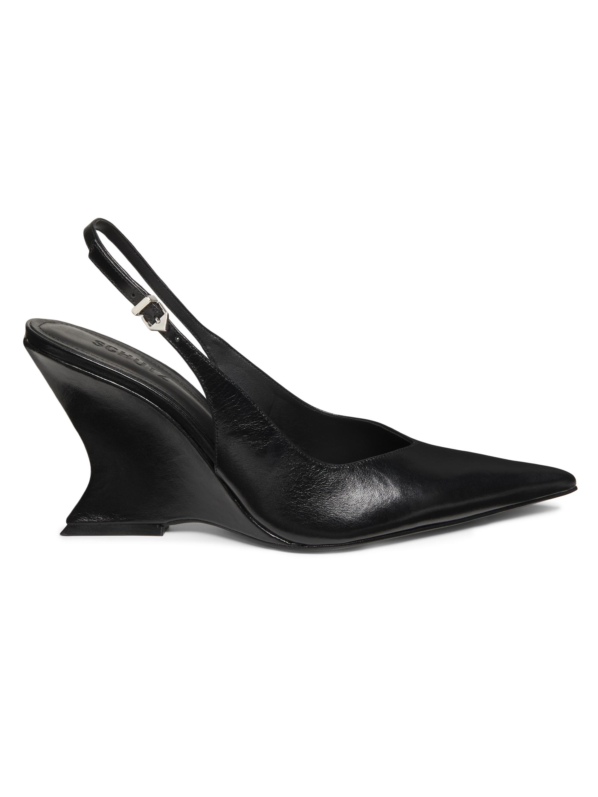 Schutz Women's Siena 5MM Leather Slingback Pumps - Black