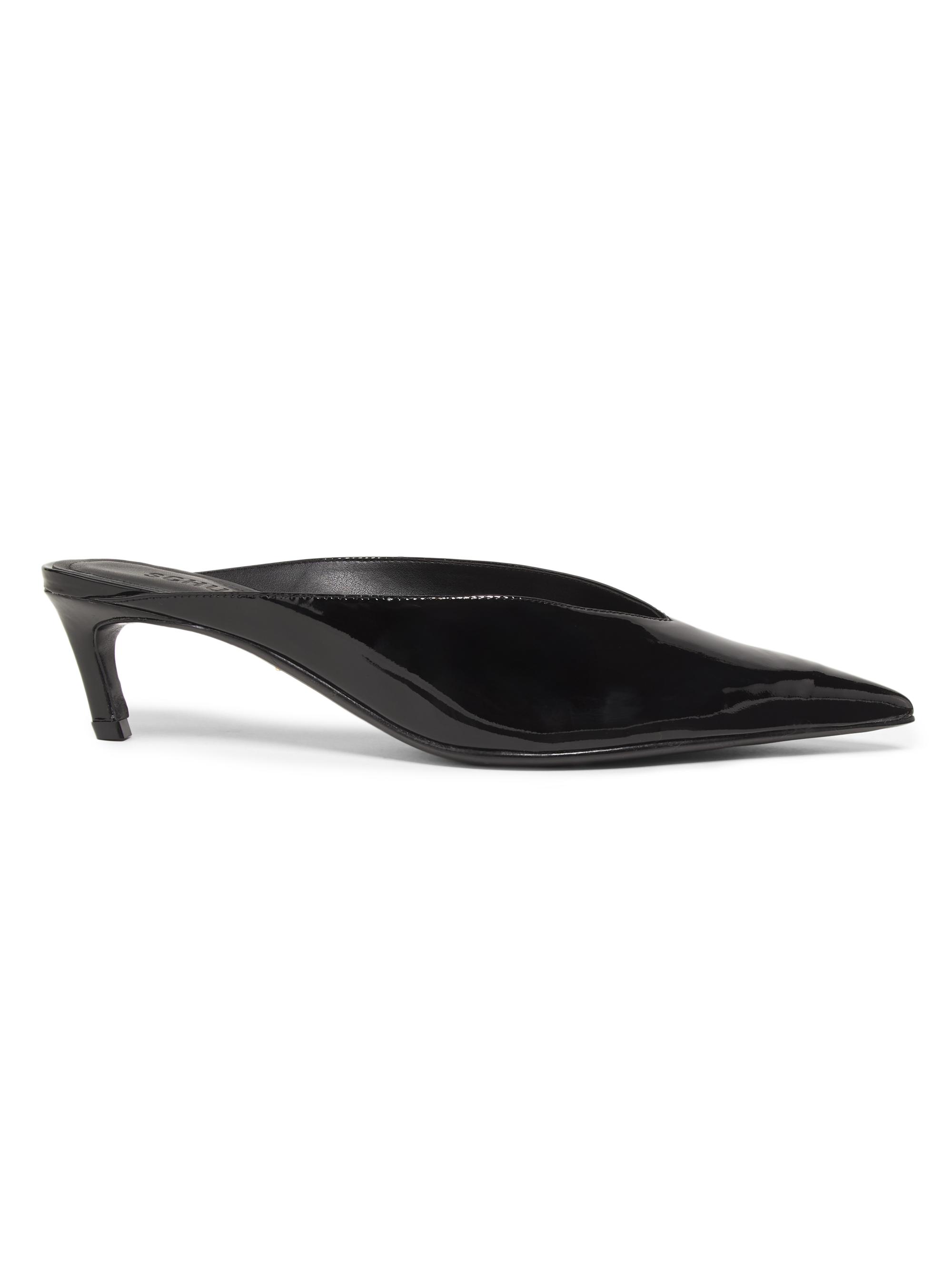 Schutz Women's Loren 60MM Patent Leather Mules - Black