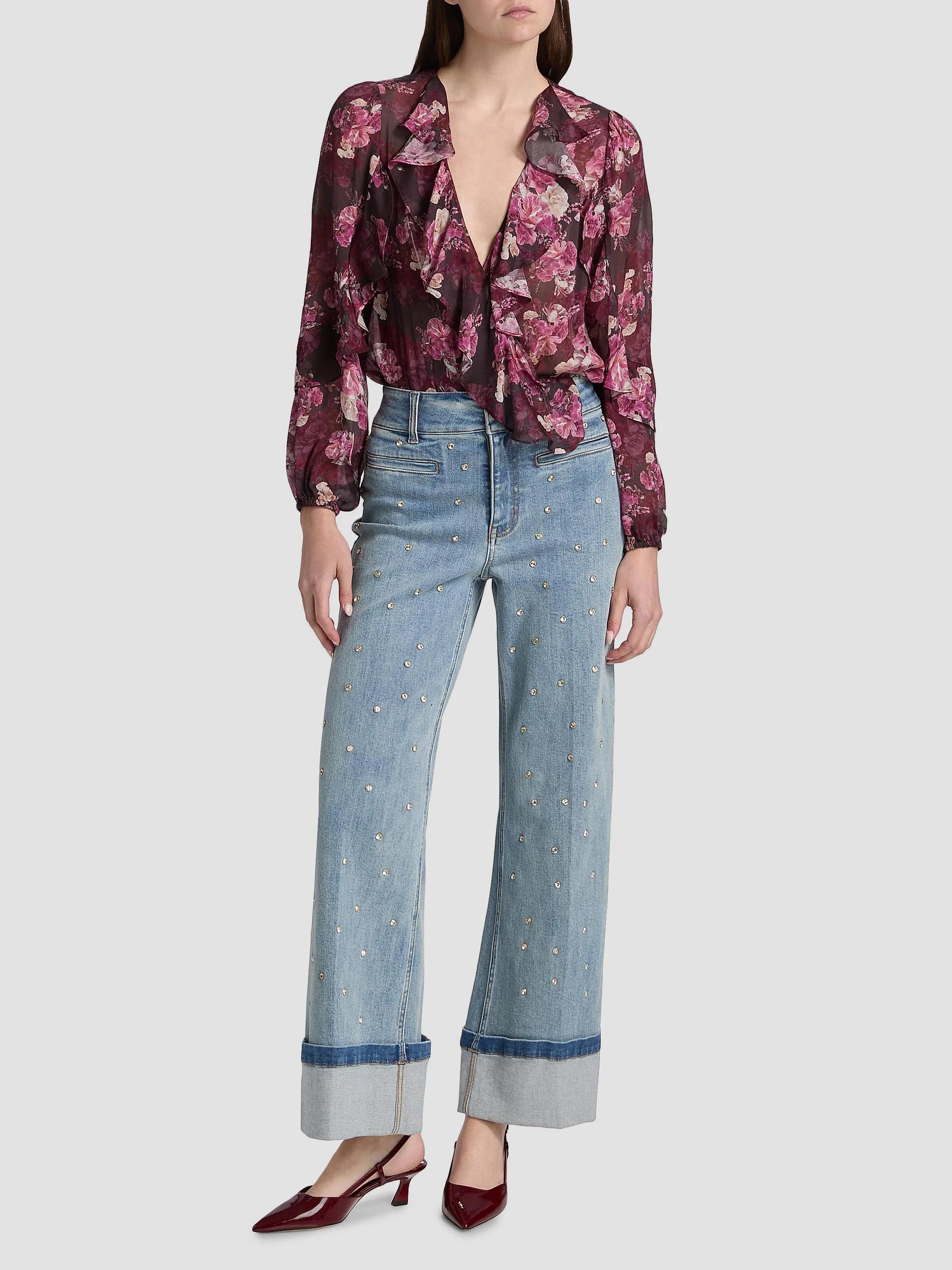 Generation Love Nikali Floral Wrap-Style Bodysuit | Saks Fifth Avenue