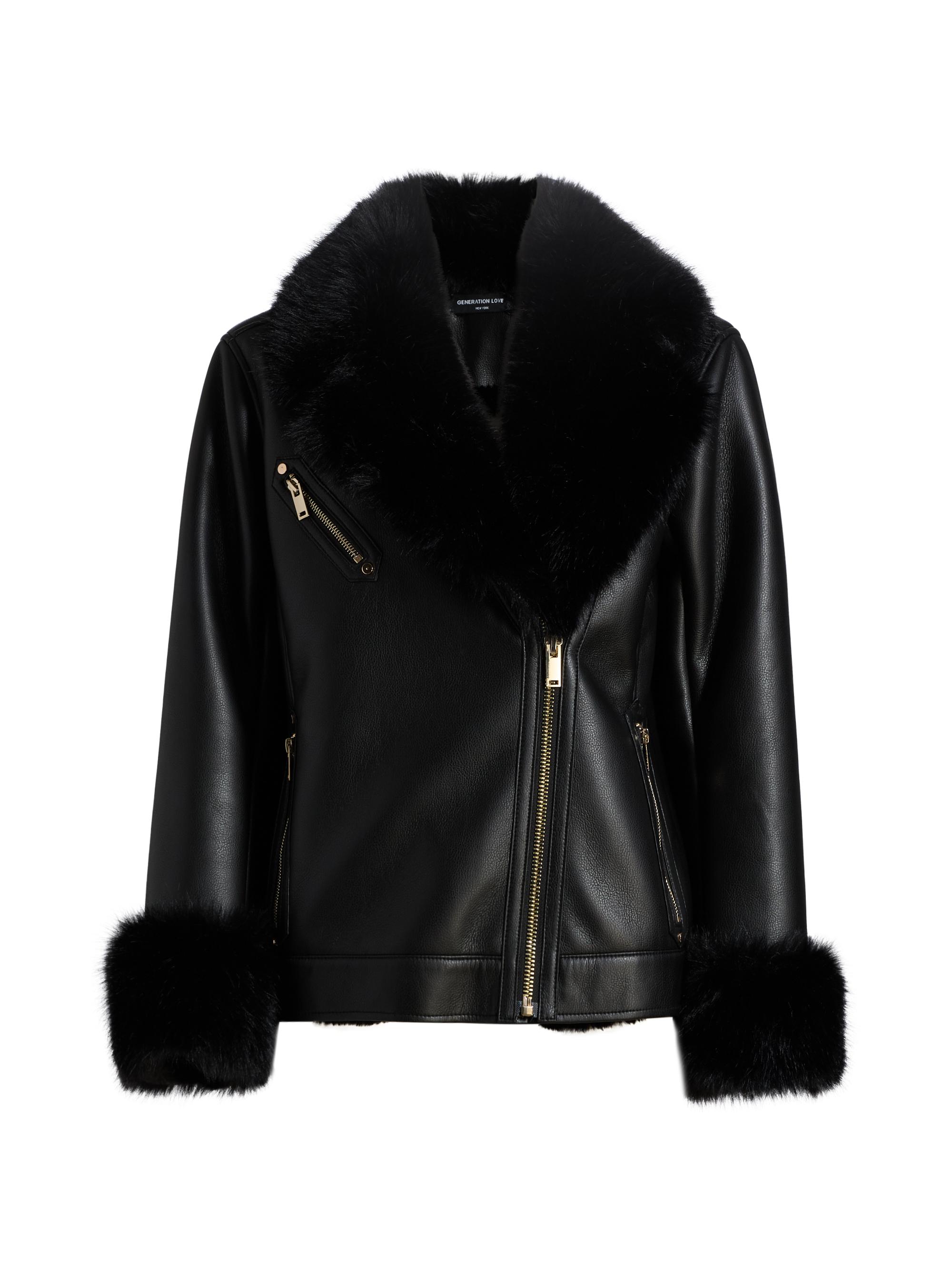 Lamarque Kirsi Short-Sleeve Leather Jacket | Saks Fifth Avenue