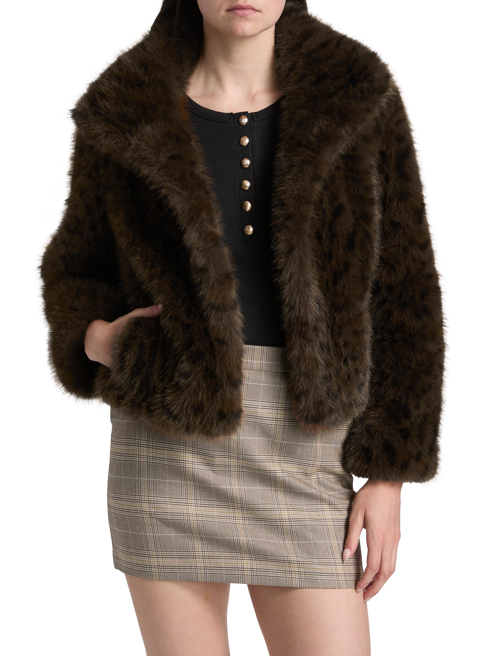 Generation Love Lexy Leopard Faux-Fur Jacket | Saks Fifth Avenue