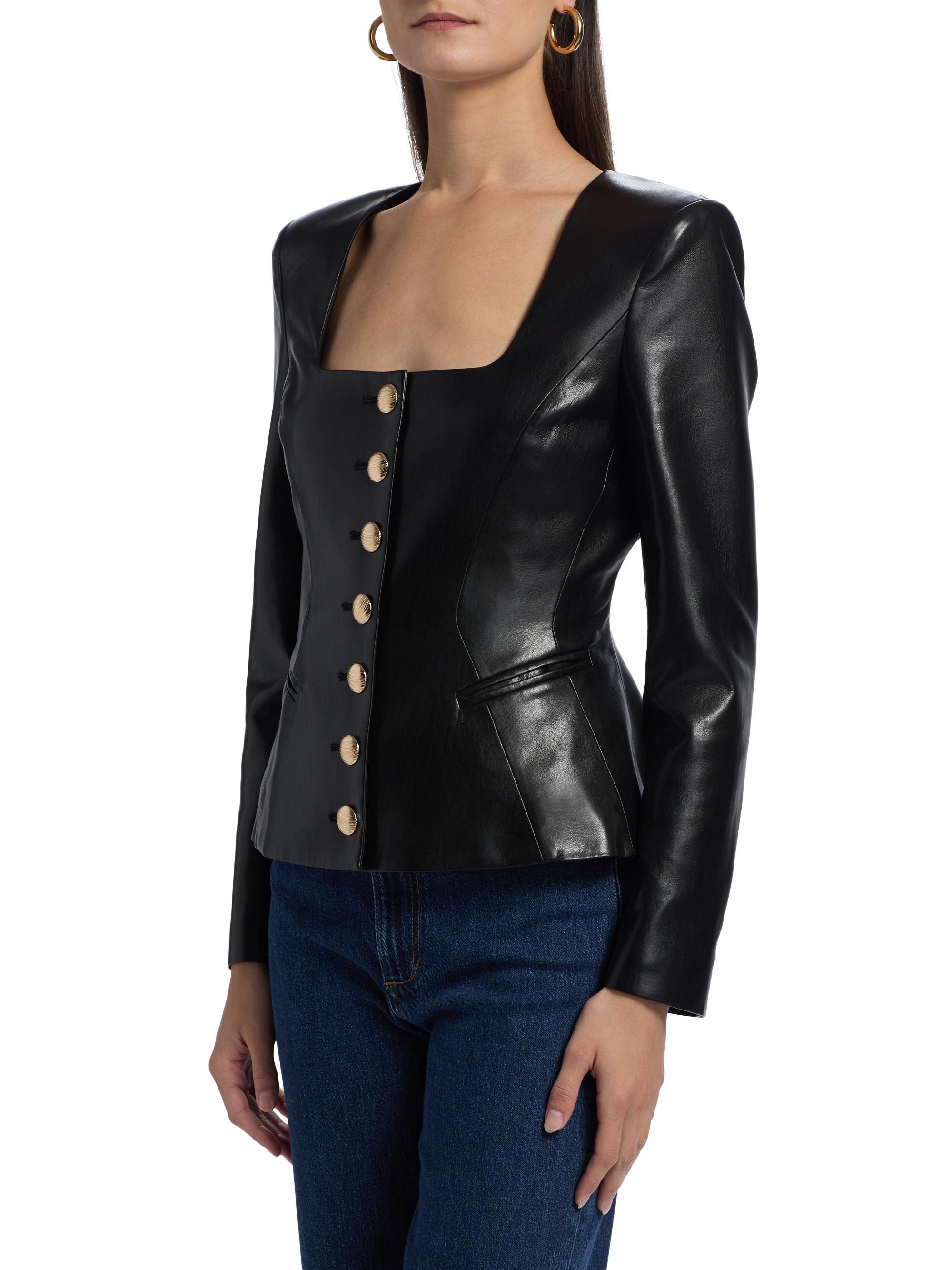 WANTKEY x LAVALAVA レザー HEXA GAHGA Generation Love Lavena Faux-Leather Jacket | Saks Fifth Avenue