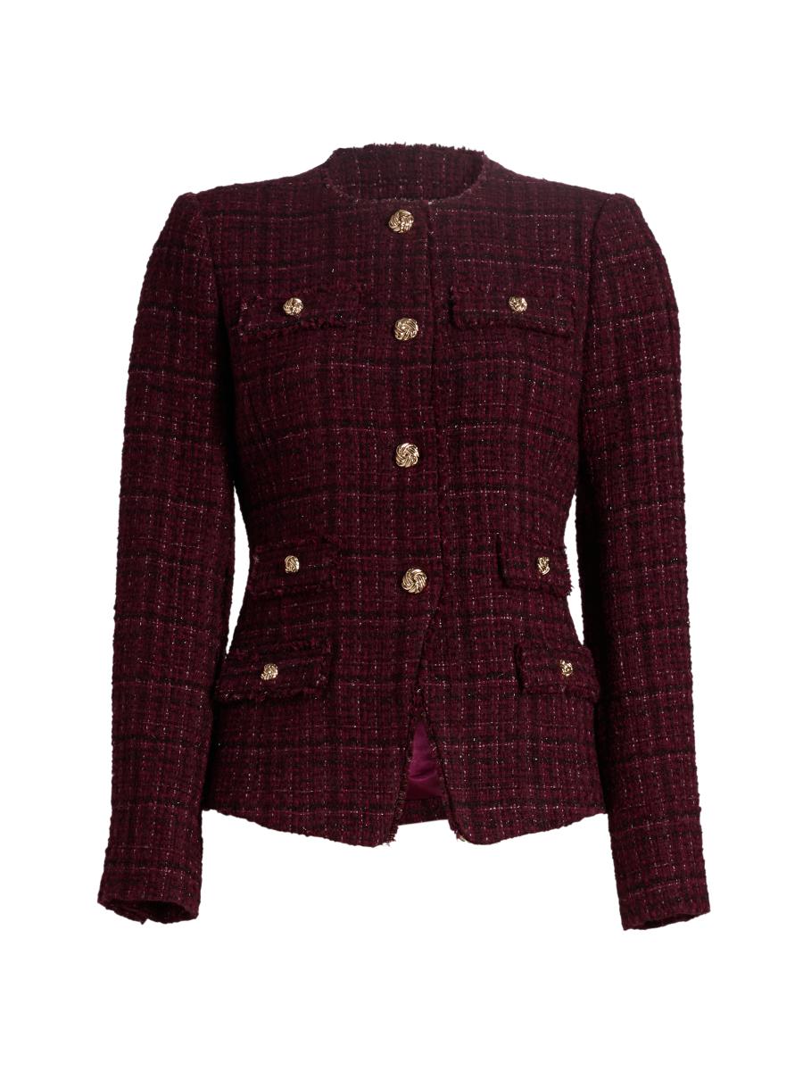 Generation Love Women's Havana Cotton-blend Metallic Tweed Jacket