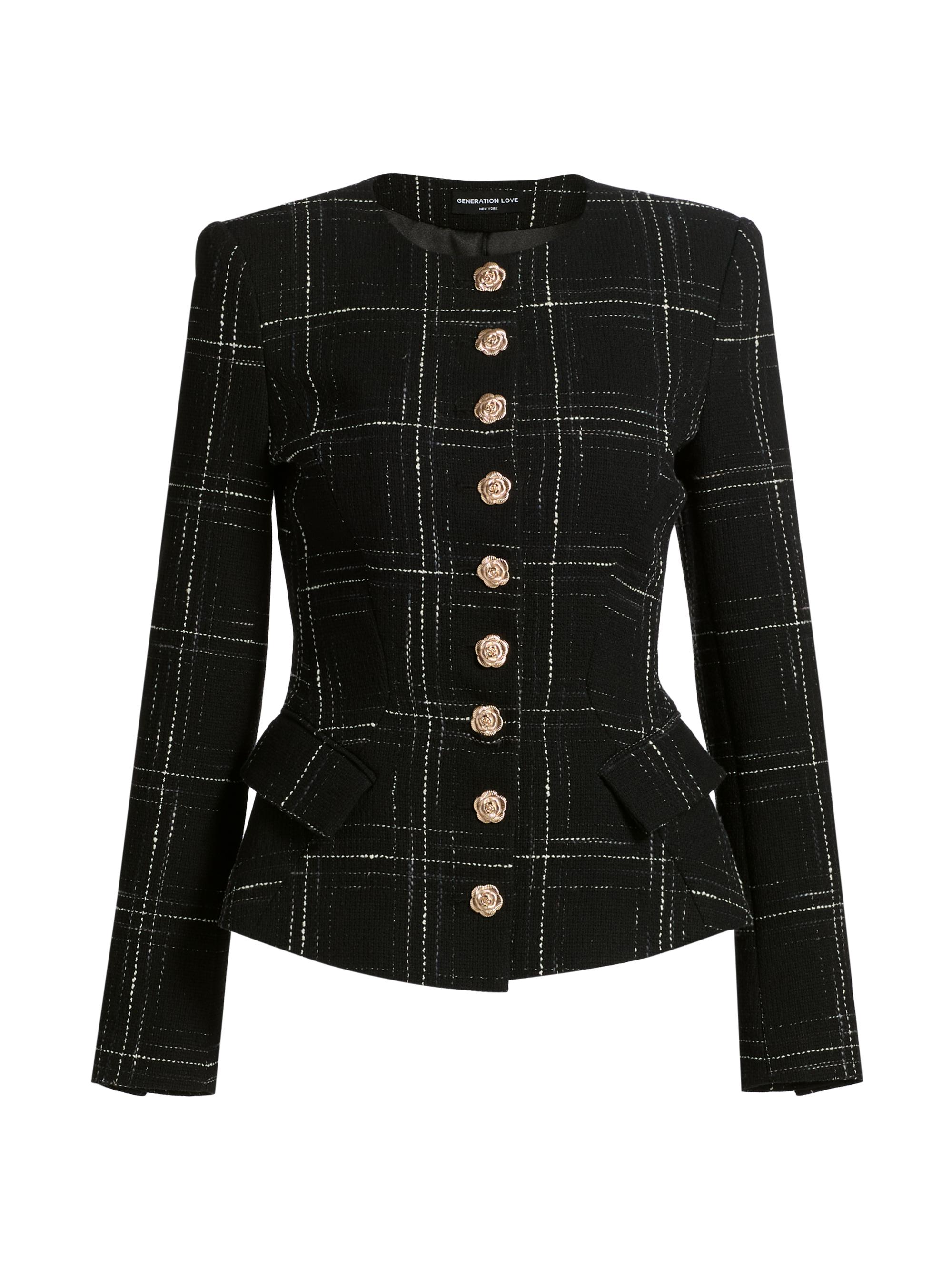 Generation Love Zio Plaid Tweed Jacket | Saks Fifth Avenue