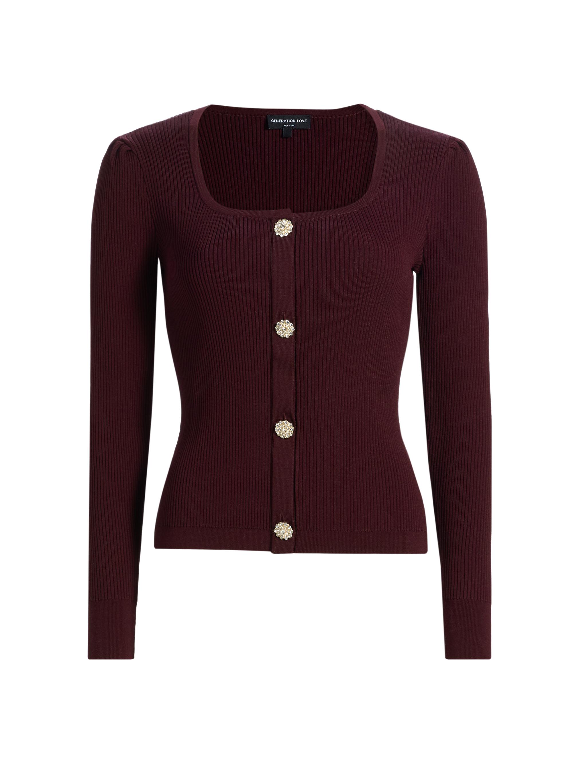 Generation Love Miriam Rib-Knit Cardigan | Saks Fifth Avenue