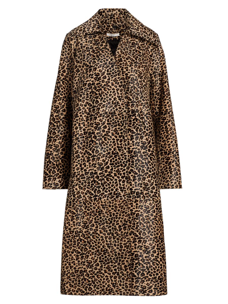 Co Cheetah Calf Hair Coat | Saks Fifth Avenue