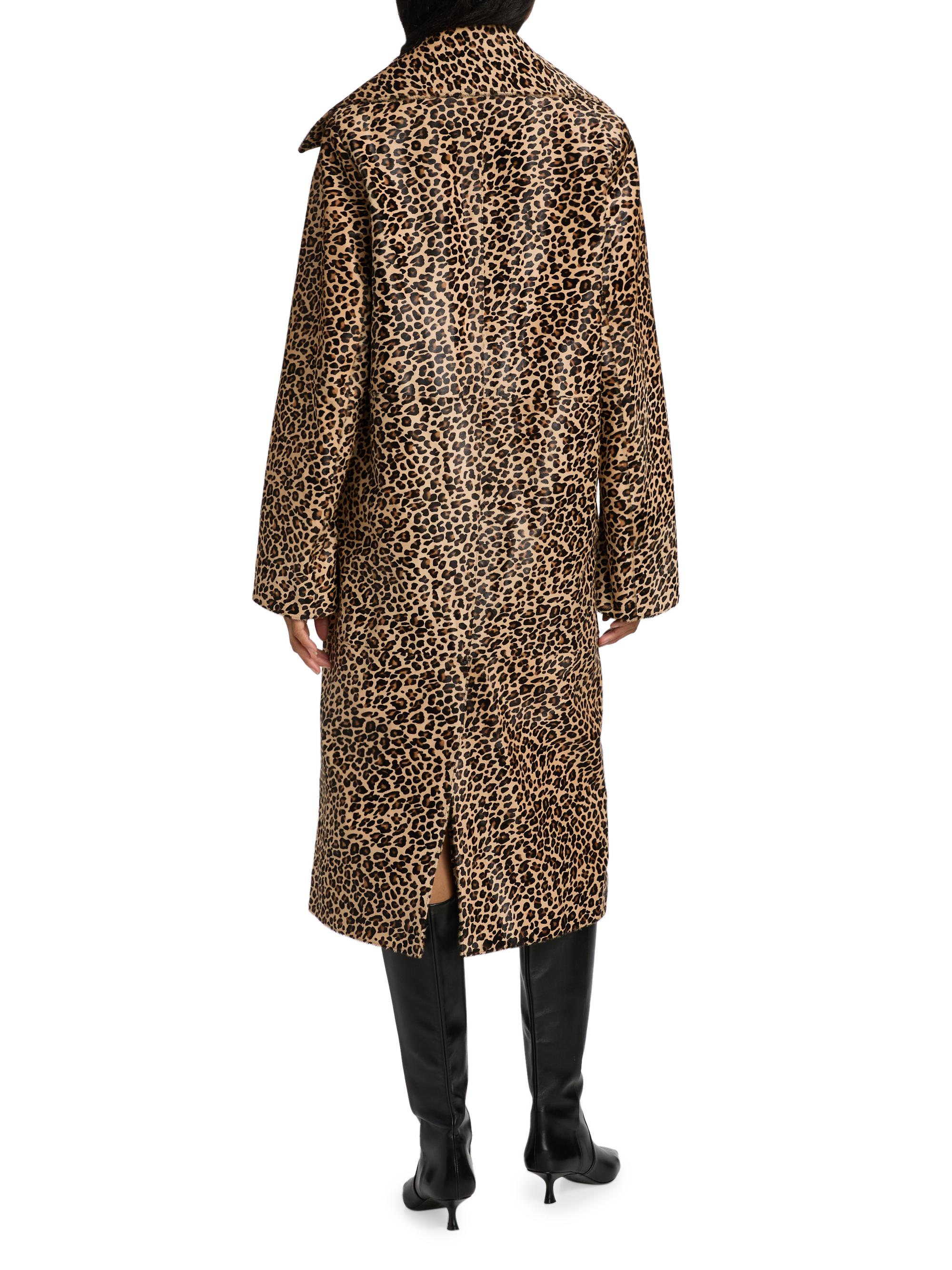 Co Cheetah Calf Hair Coat | Saks Fifth Avenue
