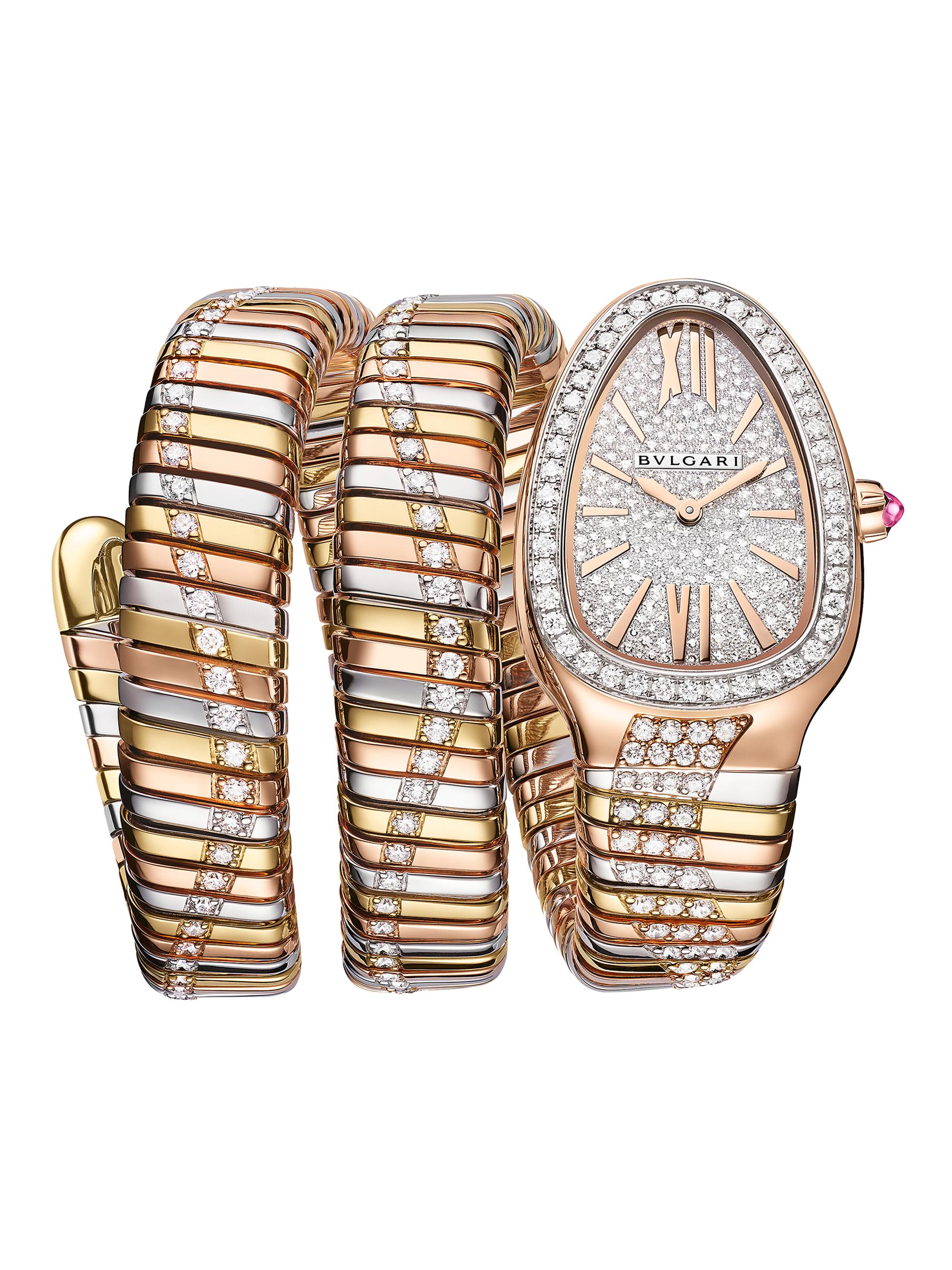 BVLGARI Serpenti Tubogas Rose Gold, Stainless Steel