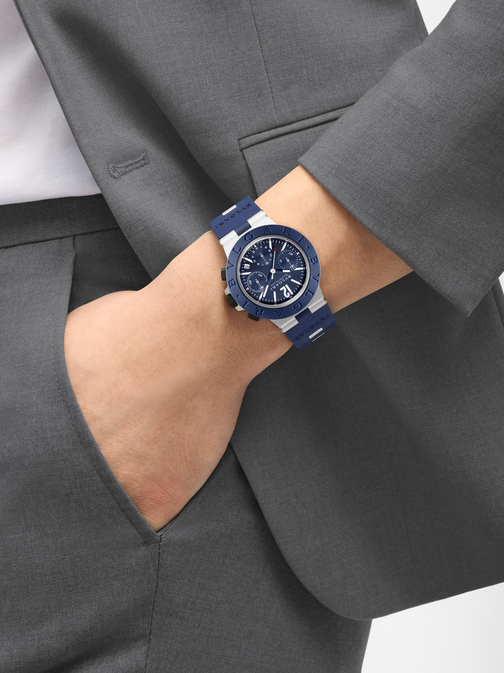 BVLGARI BVLGARI BVLGARI Aluminum, Titanium & Rubber Chronograph