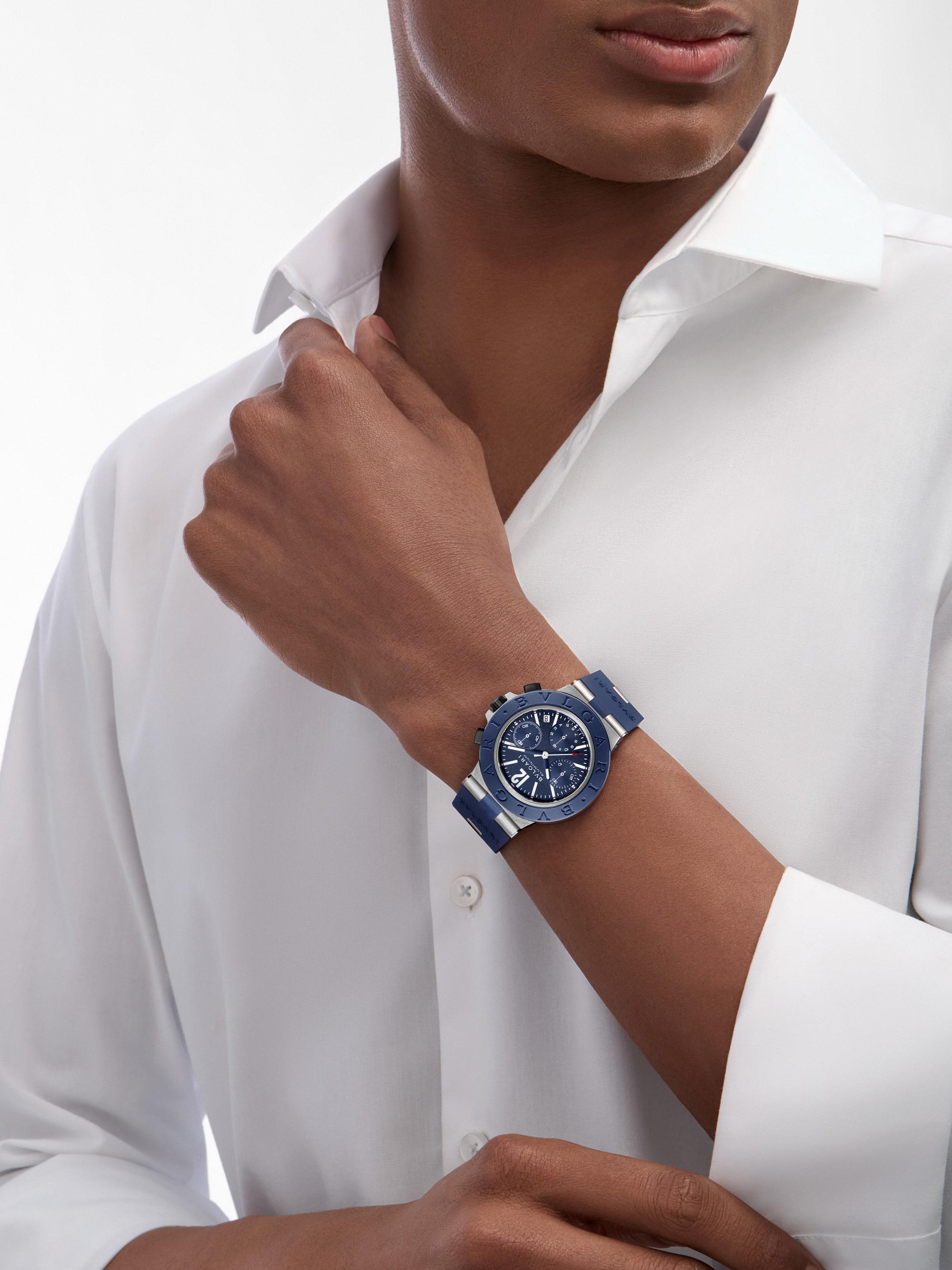BVLGARI BVLGARI BVLGARI Aluminum, Titanium & Rubber Chronograph
