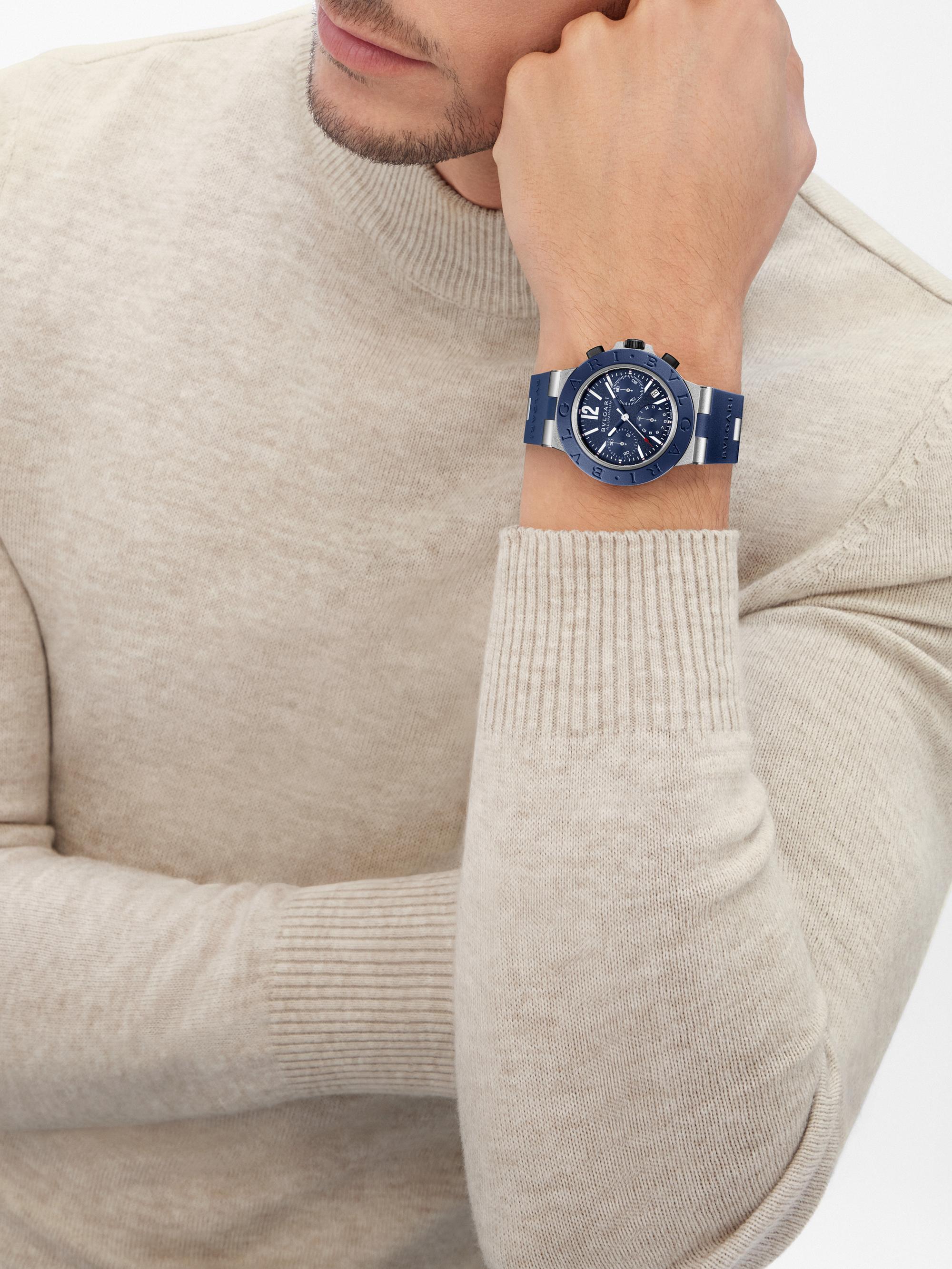 BVLGARI BVLGARI BVLGARI Aluminum, Titanium & Rubber Chronograph