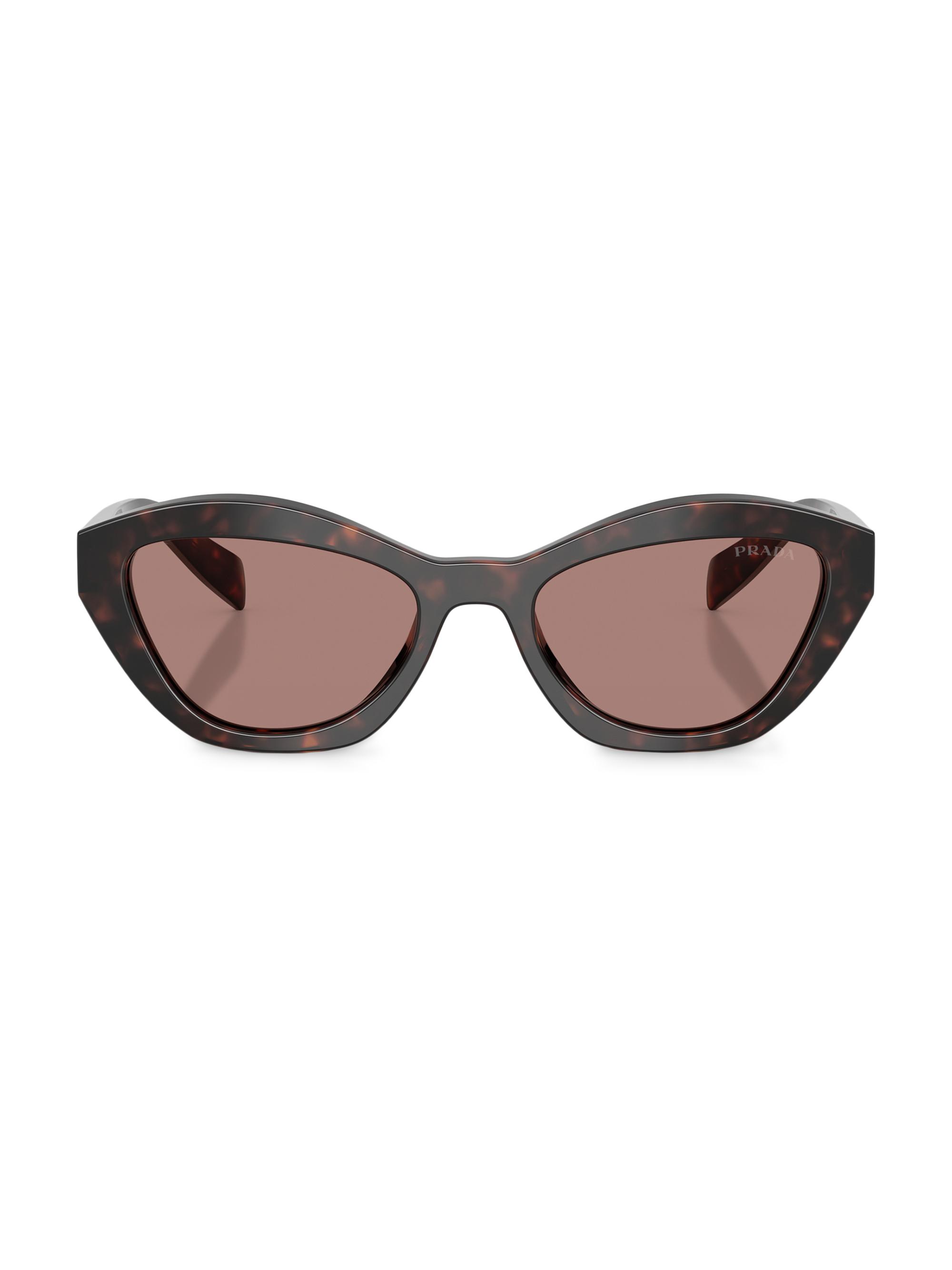 Prada Women's 52MM Tortoise Butterfly Sunglasses - Light Brown