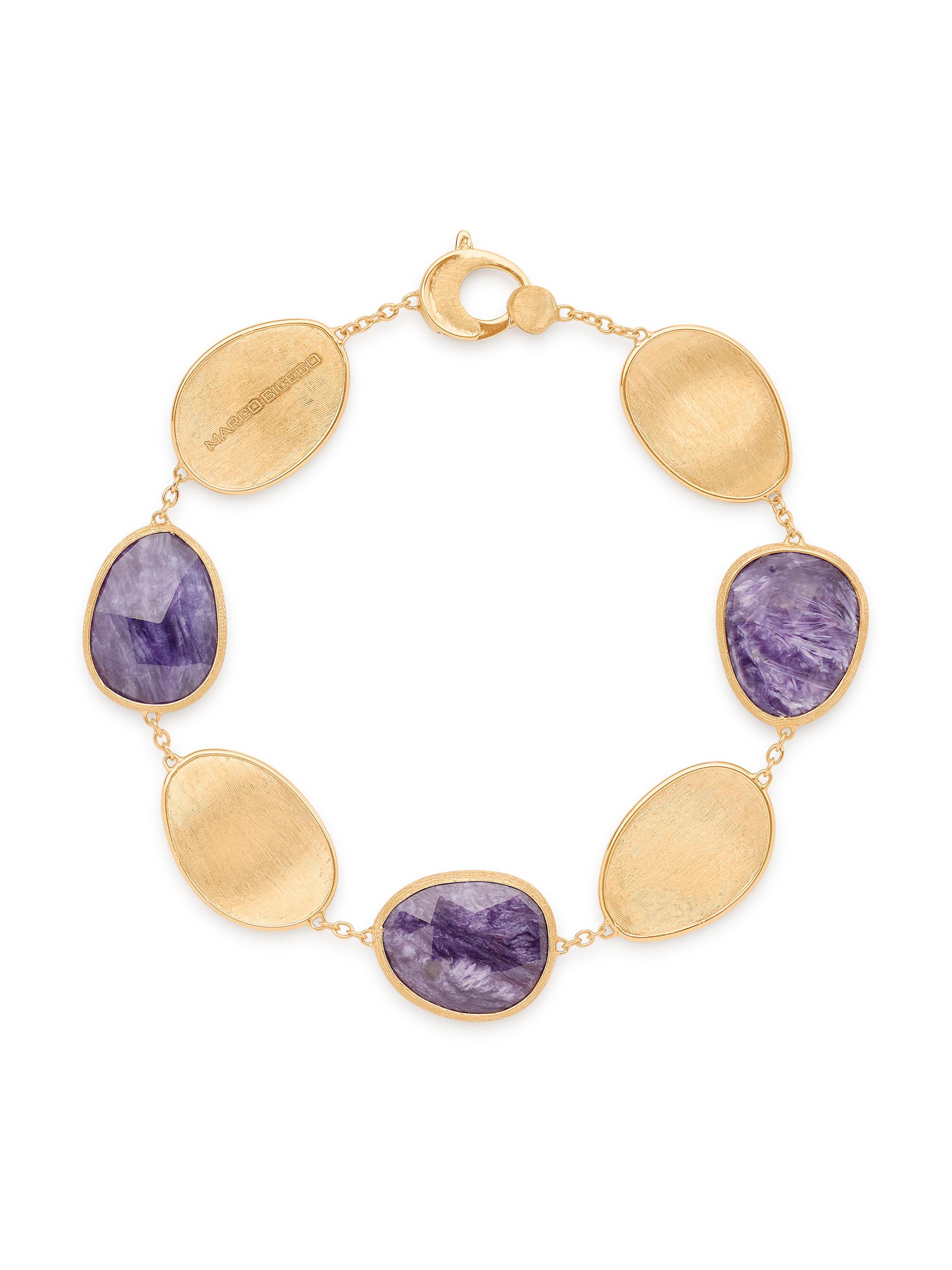 Marco Bicego Women's Jaipur Color 18K Yellow Gold & Charoite Bracelet - Gold