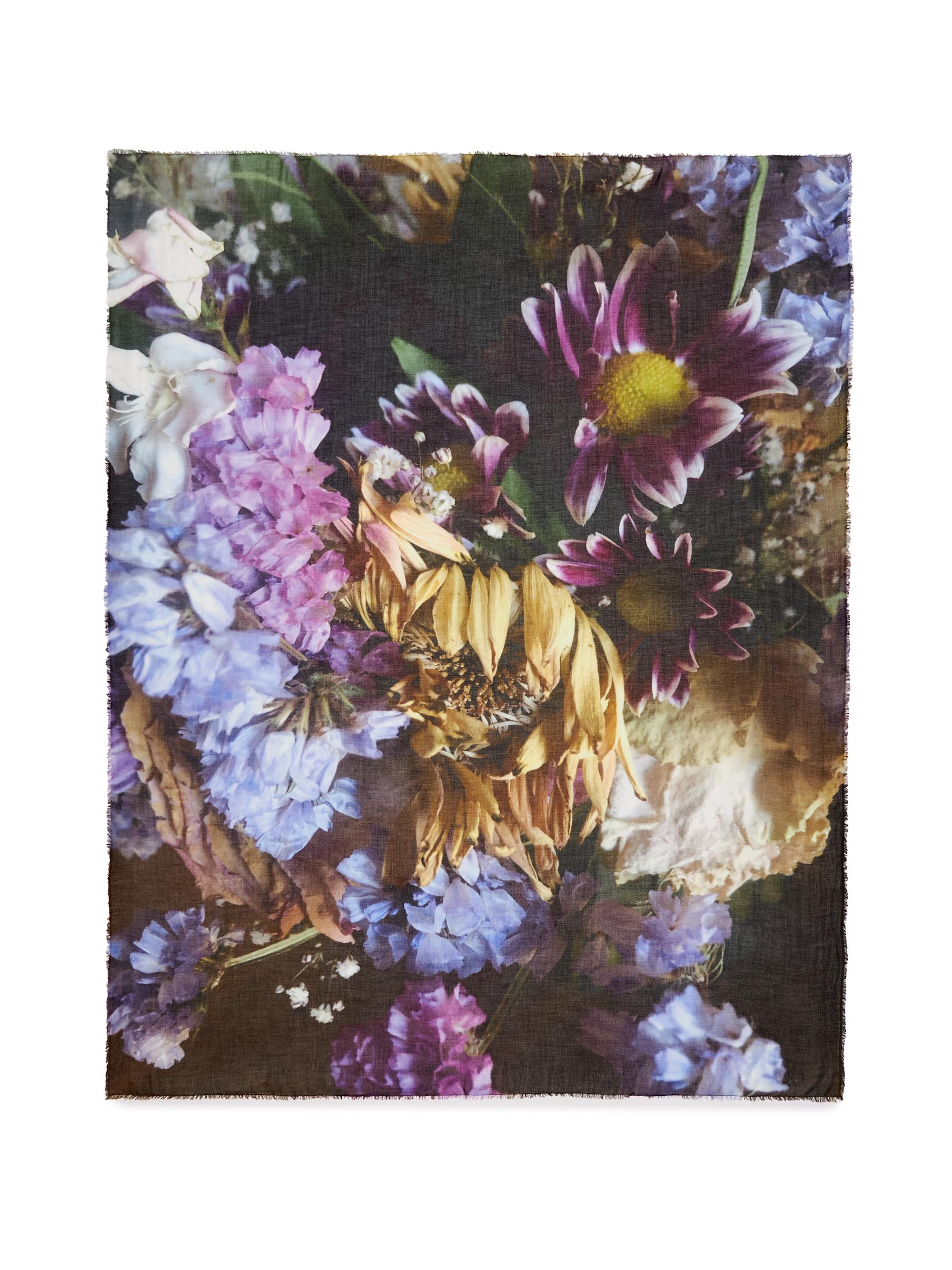 Faliero Sarti Women's Ninfa Printed Scarf - Purple Gold Black