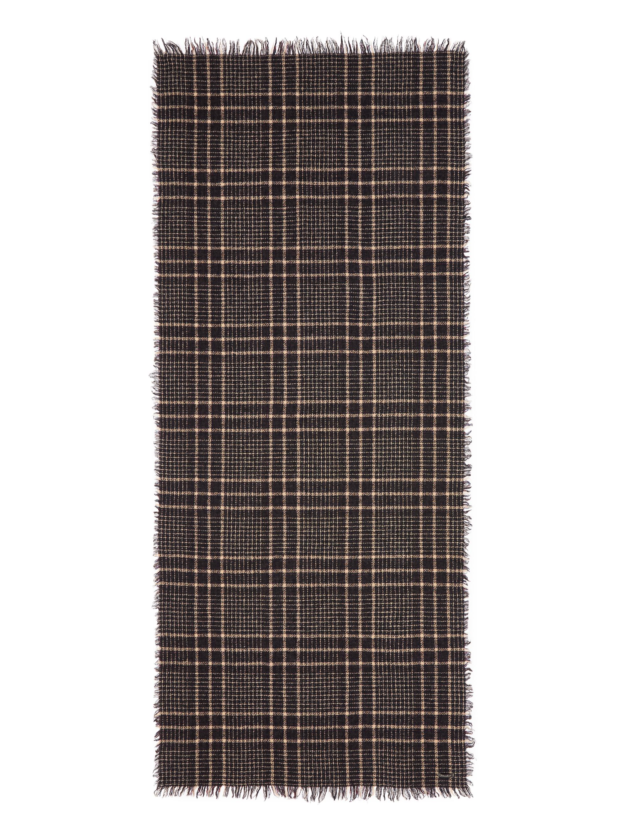 Faliero Sarti Women's New Perry Plaid Virgin Wool Blend Scarf - Beige Blue