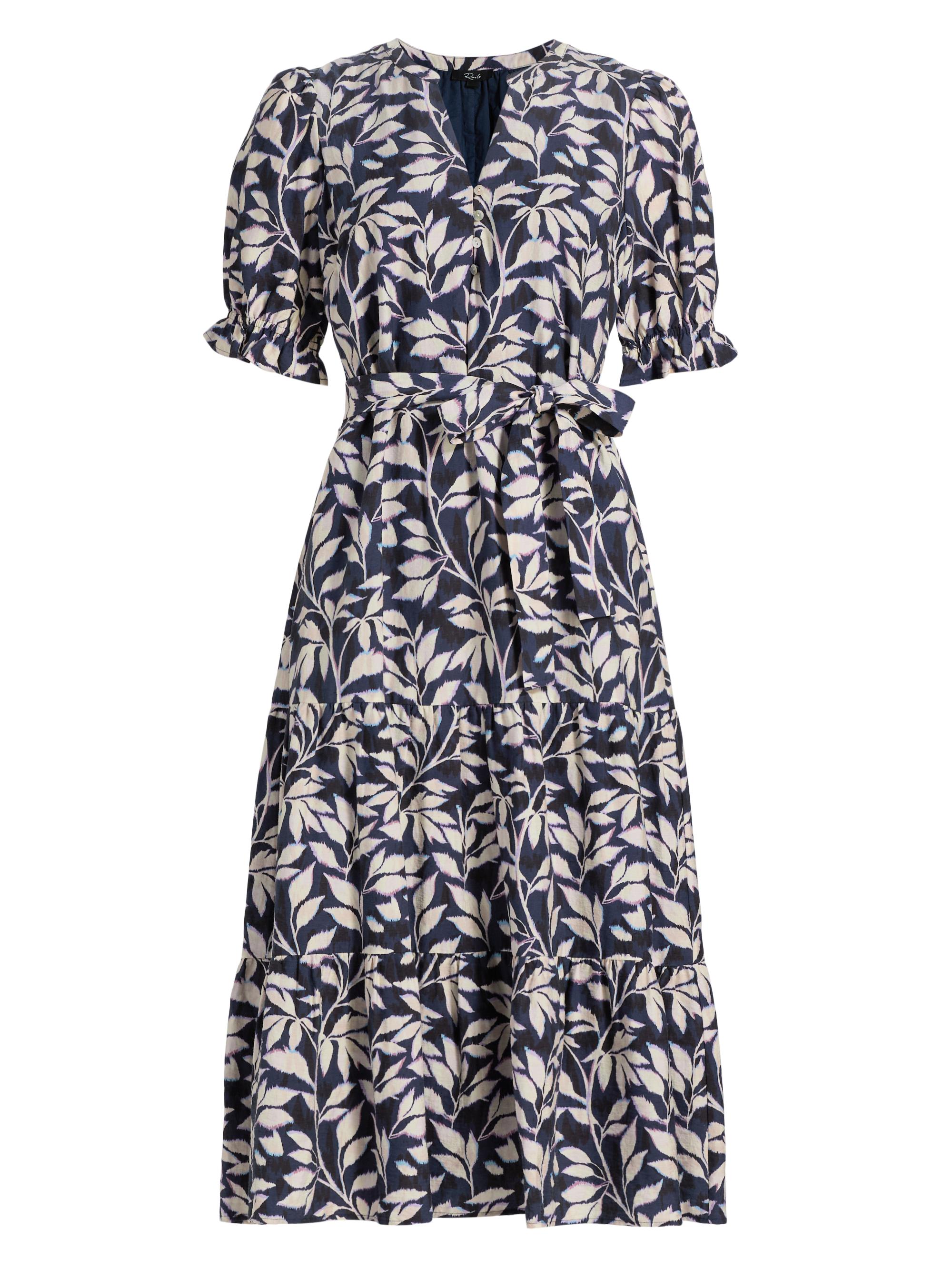 Rails Women's Eliana Printed Tiered Midi-Dress - Navy Vines
