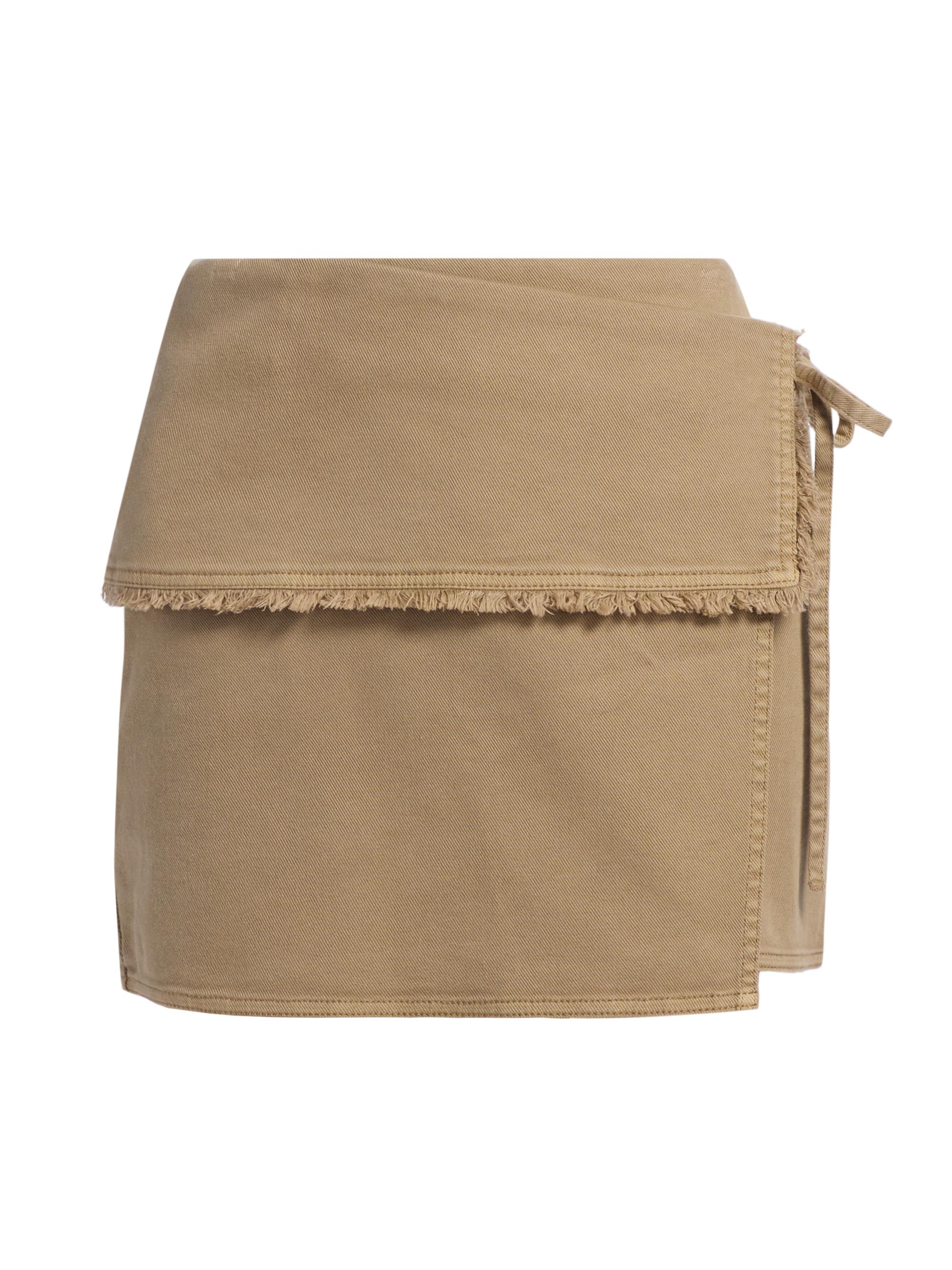 Rails Women's Tamarin Frayed Wrap Miniskirt - Light Olive